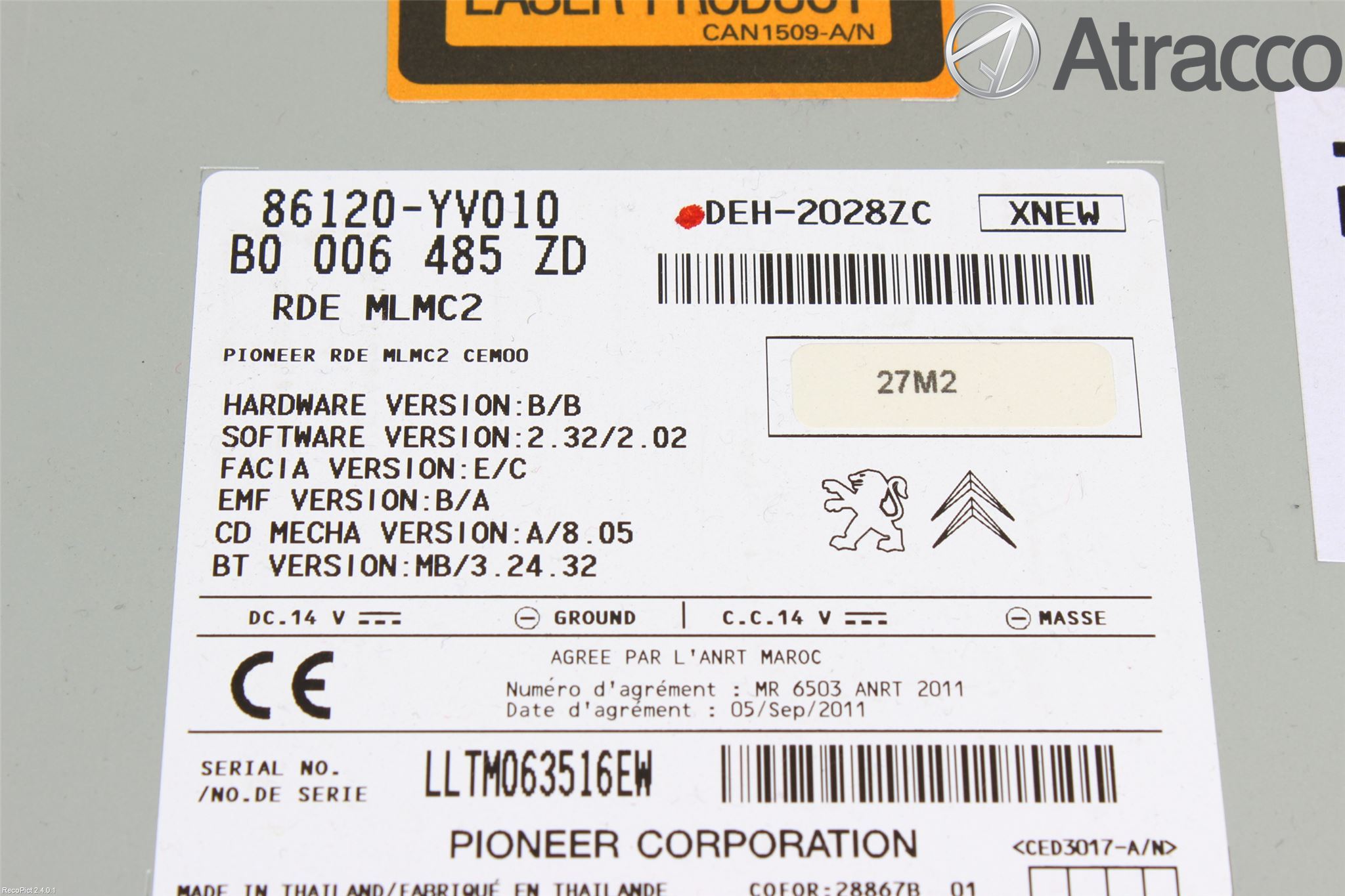 Toyota AYGO 06-14 Cd Radio - Multimediapanel