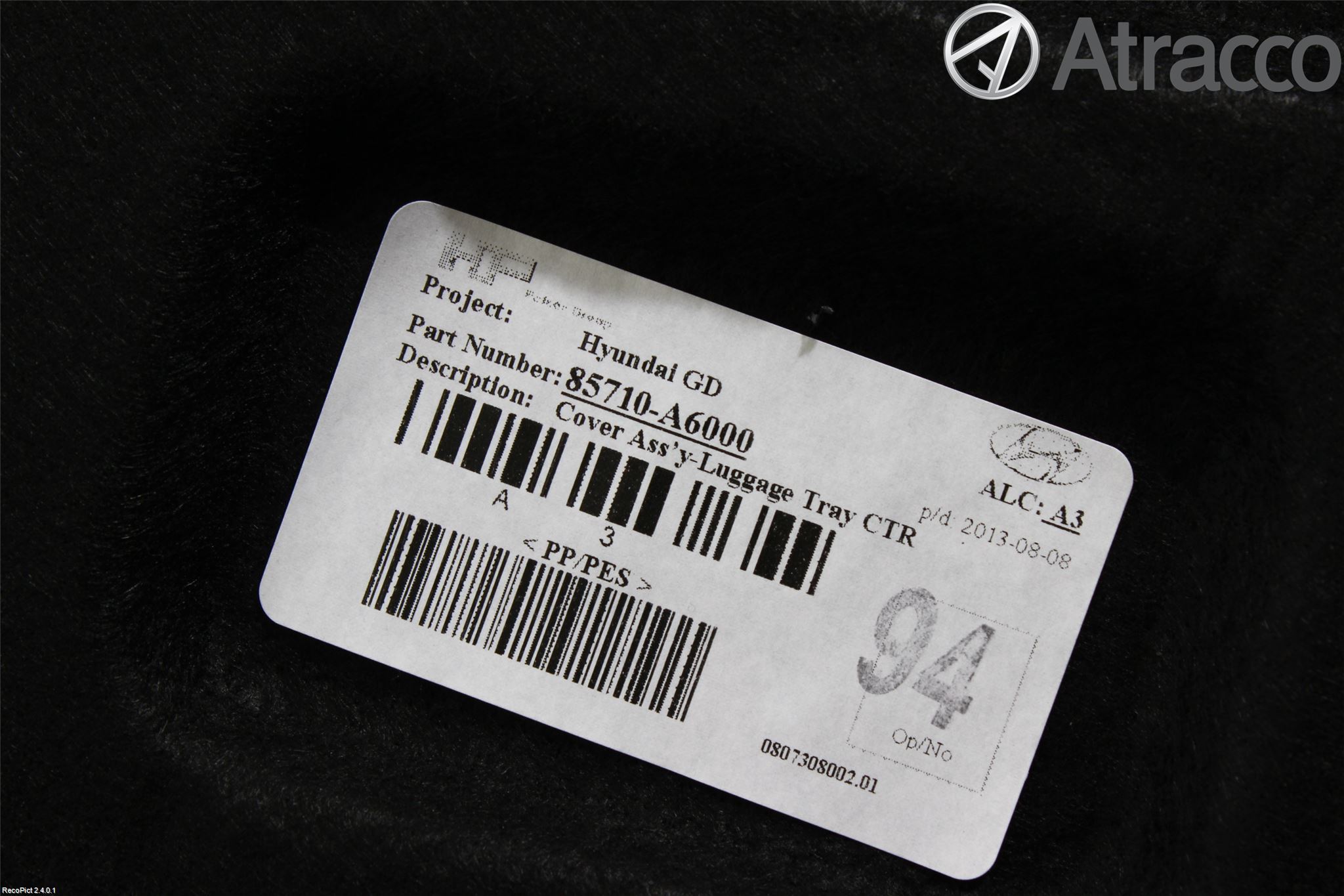 Hyundai i30 GD 13-17 Inrbagagerumklädsel-Golv