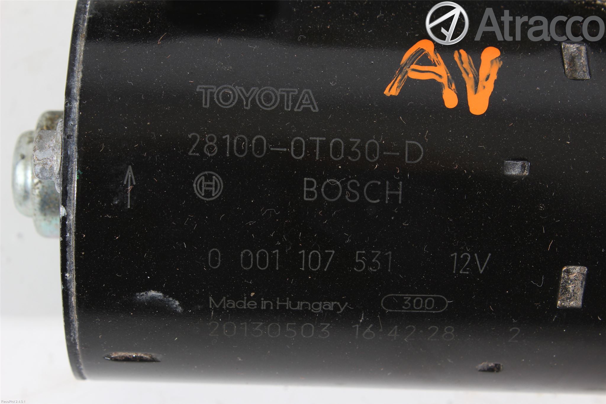 Toyota AURIS 13-19 Startmotor