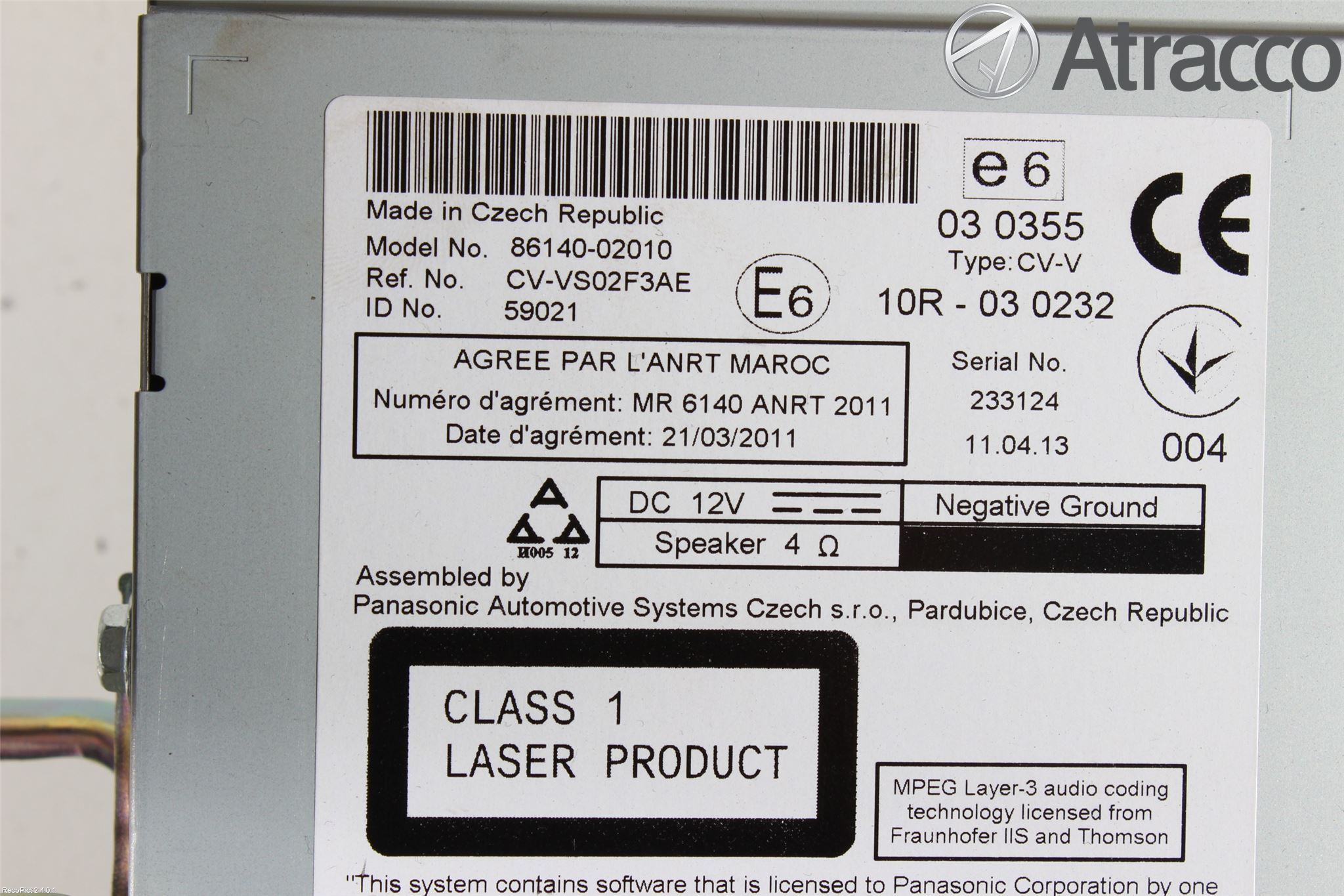 Toyota AURIS 13-19 Cd Radio - Multimediapanel