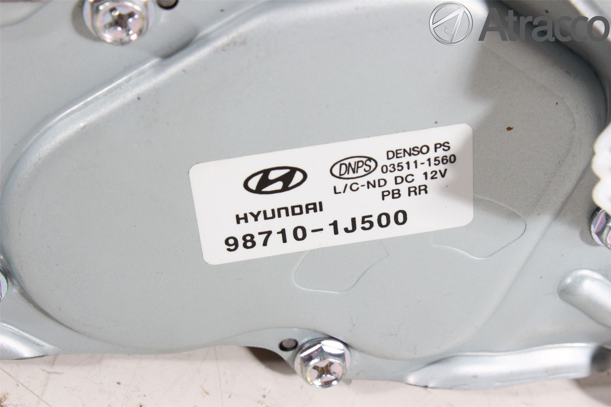 Hyundai i20 PB 09-14 Torkarmotor Baklucka