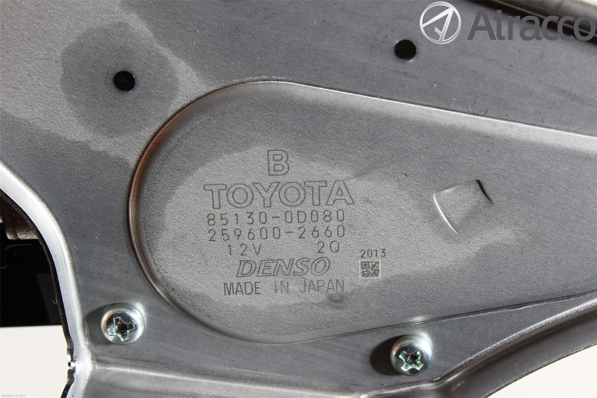Toyota YARIS XP130 12-14 Torkarmotor Baklucka
