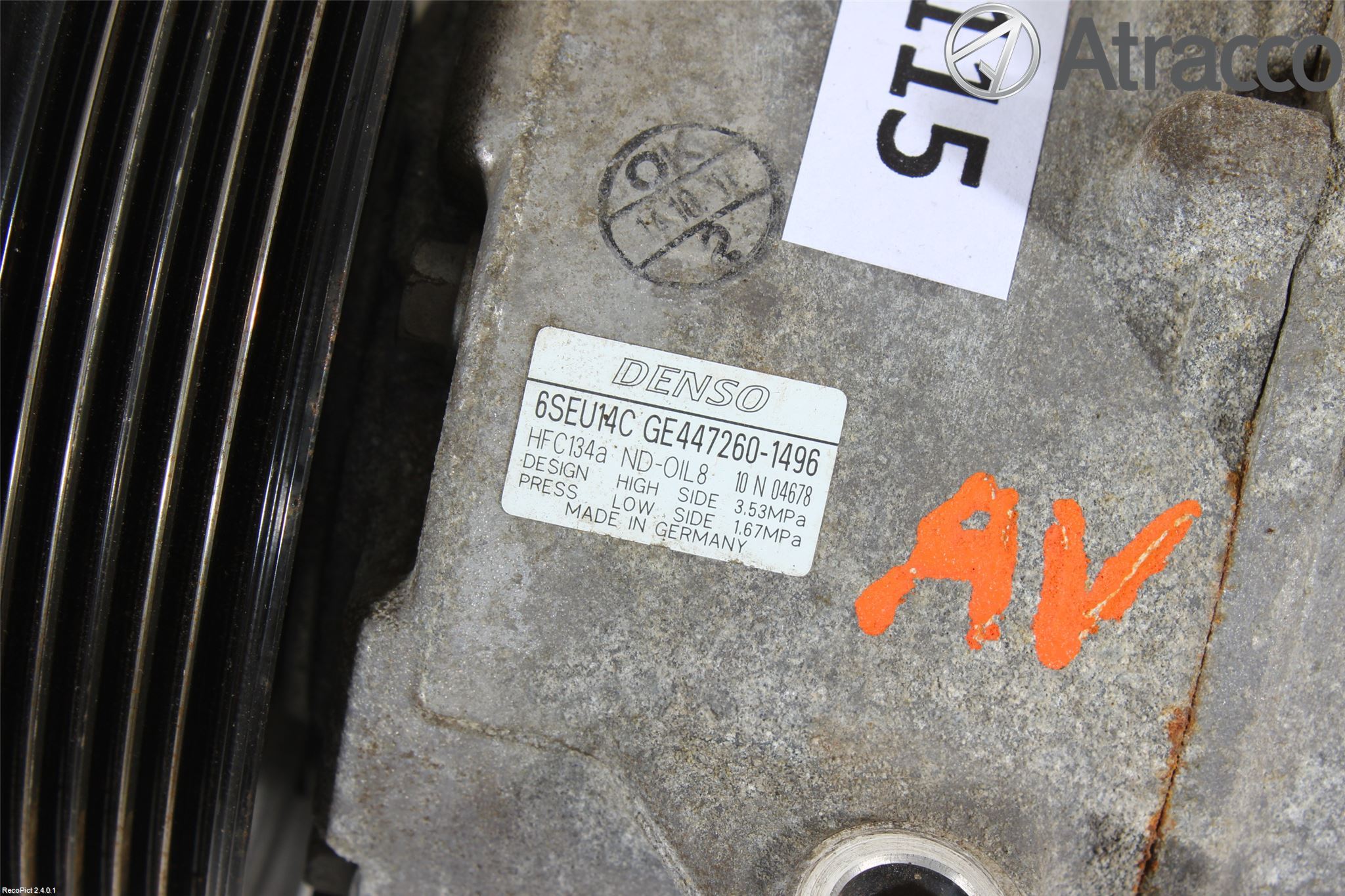 Toyota AVENSIS 09-15 Ac Kompressor