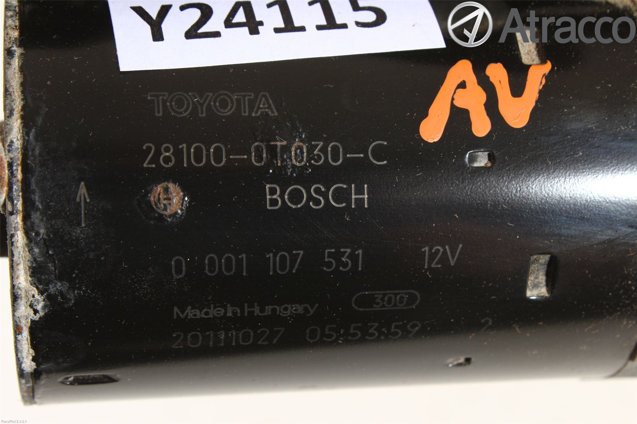 Toyota AVENSIS 09-15 Startmotor