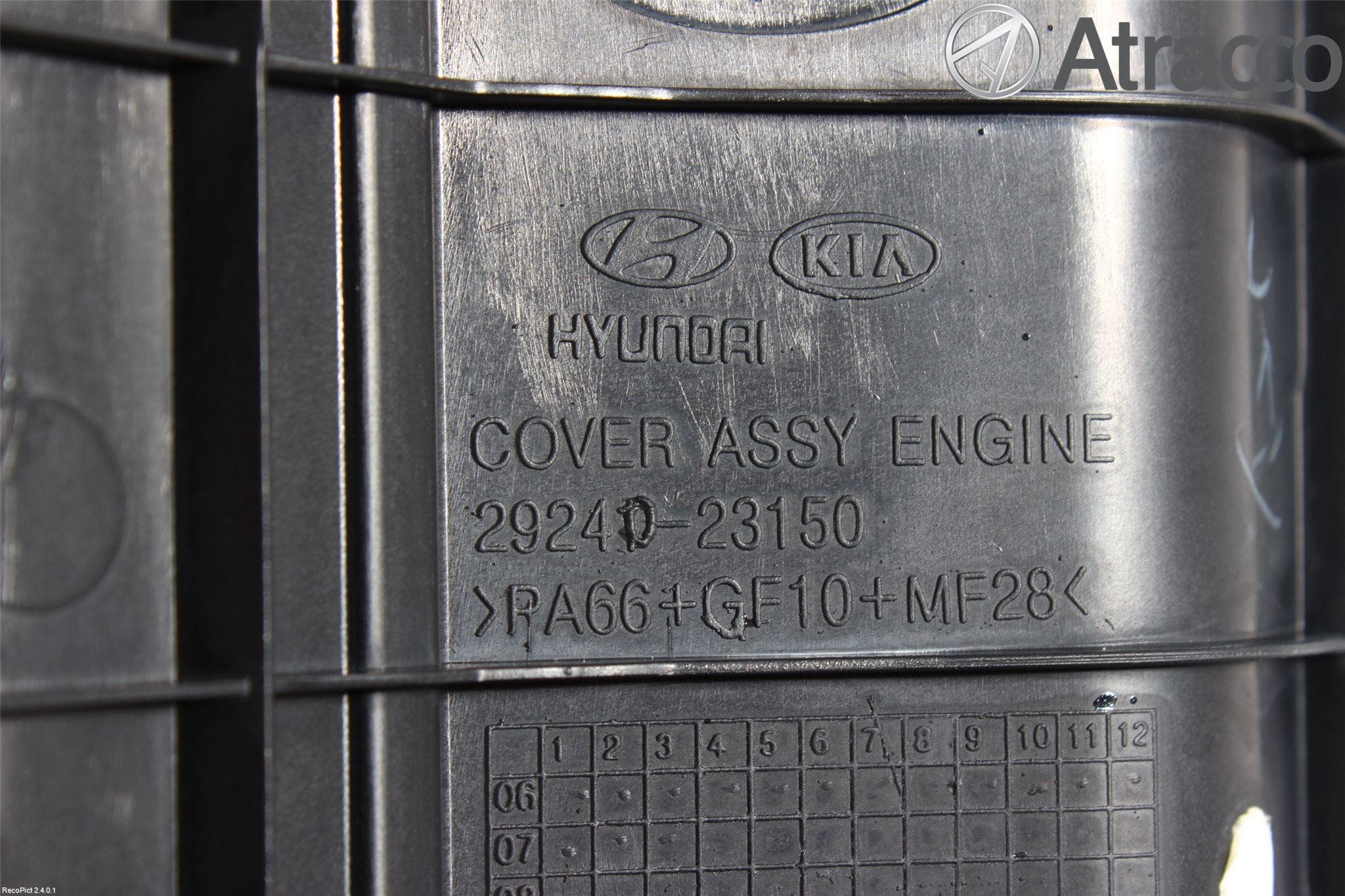 Hyundai i30 FD 07-12 Motorkåpa