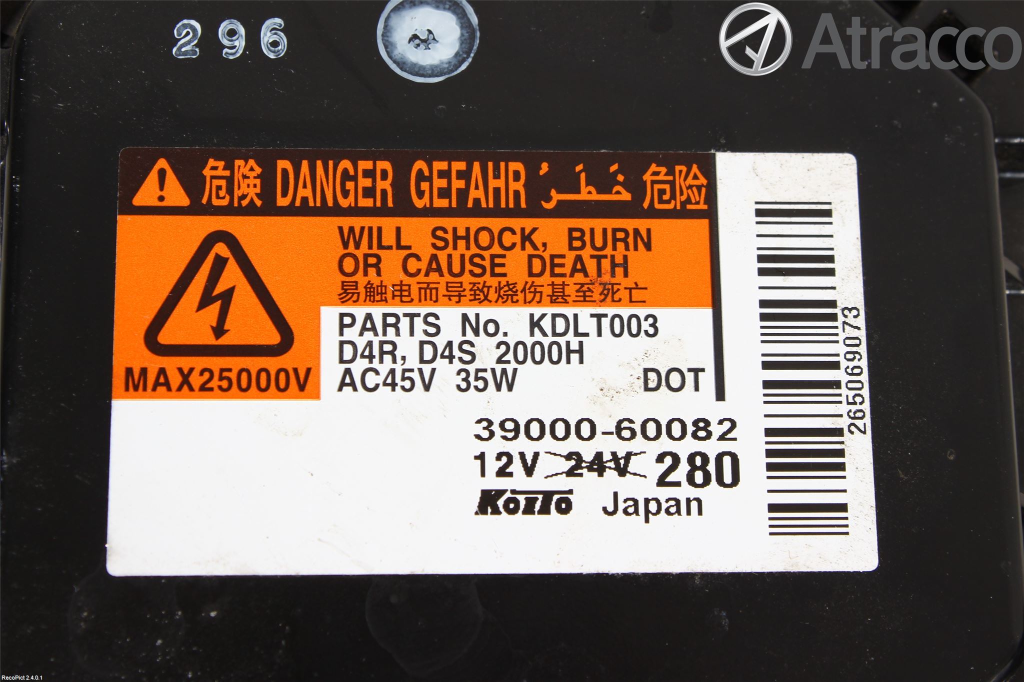 Toyota GT86 12- Styrenhet Strålkastare