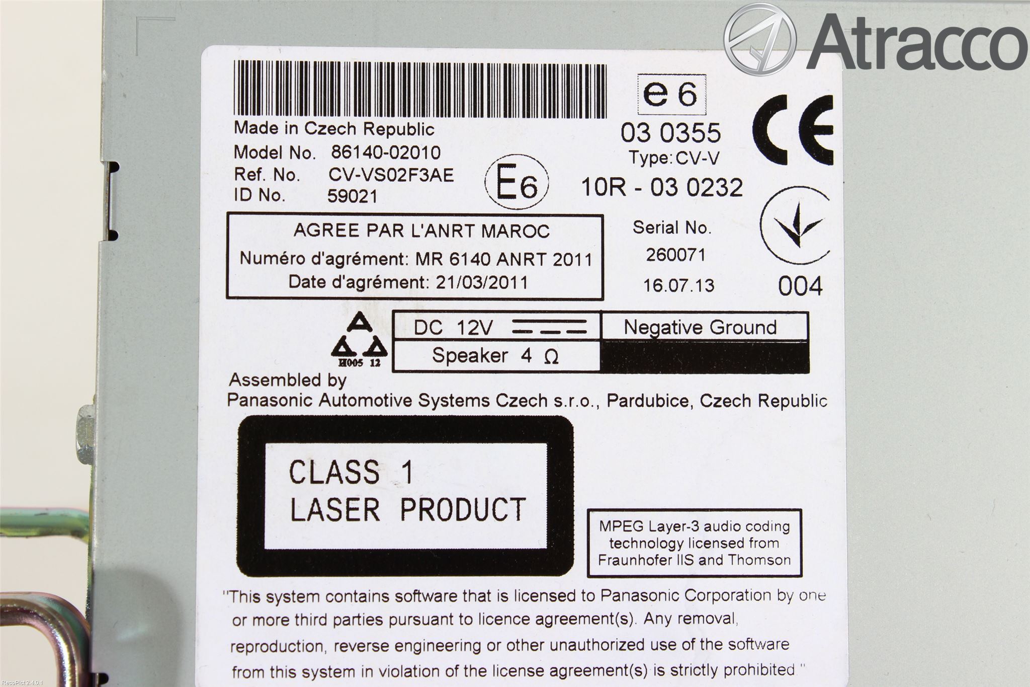 Toyota AURIS 13-19 Cd Radio - Multimediapanel