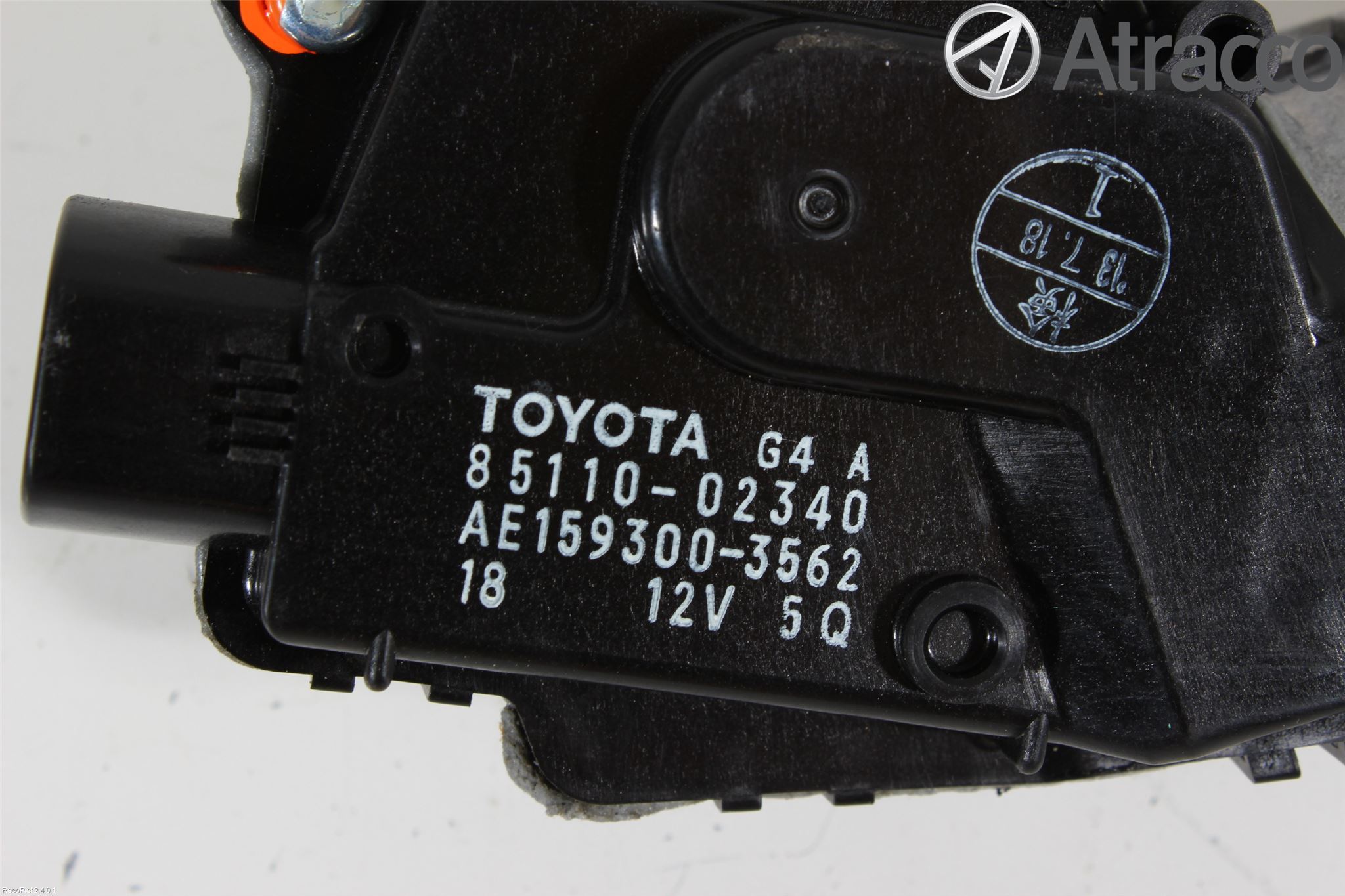 Toyota AURIS 13-19 Torkarmotor Vindruta