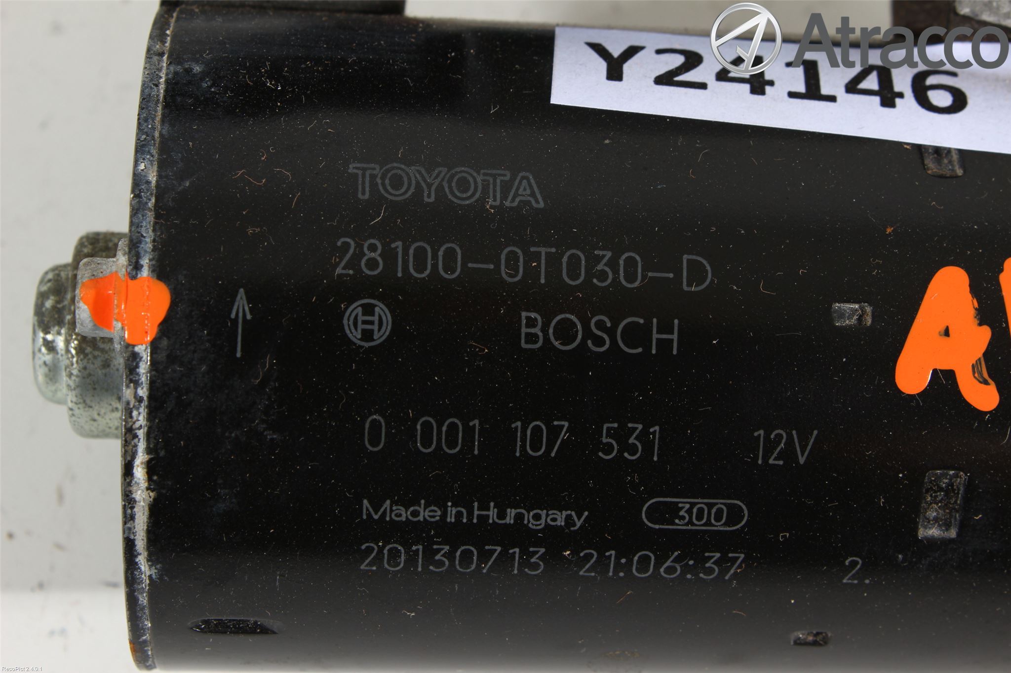 Toyota AURIS 13-19 Startmotor