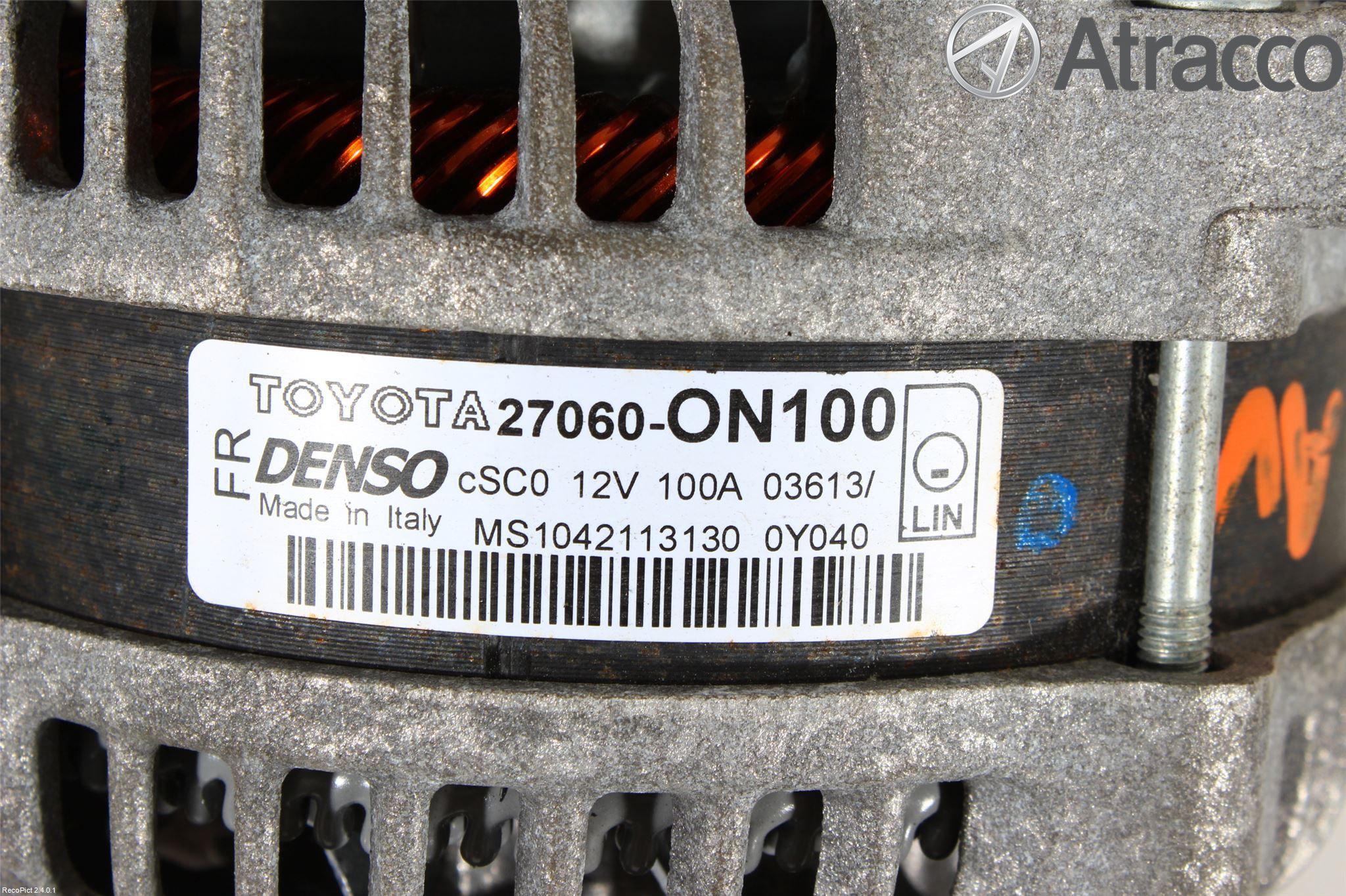 Toyota YARIS XP130 12-14 Generator