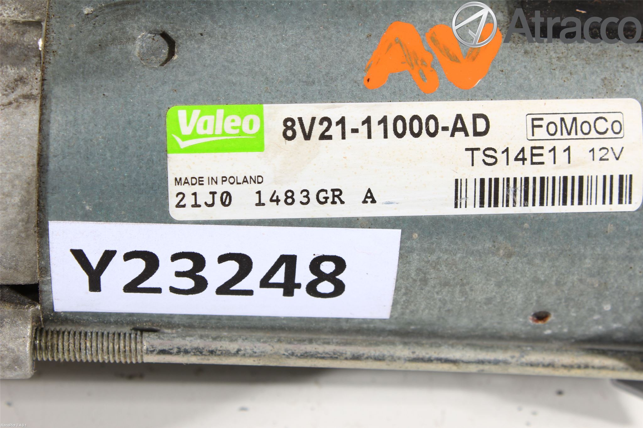 Ford FIESTA 09-12 Startmotor Diesel