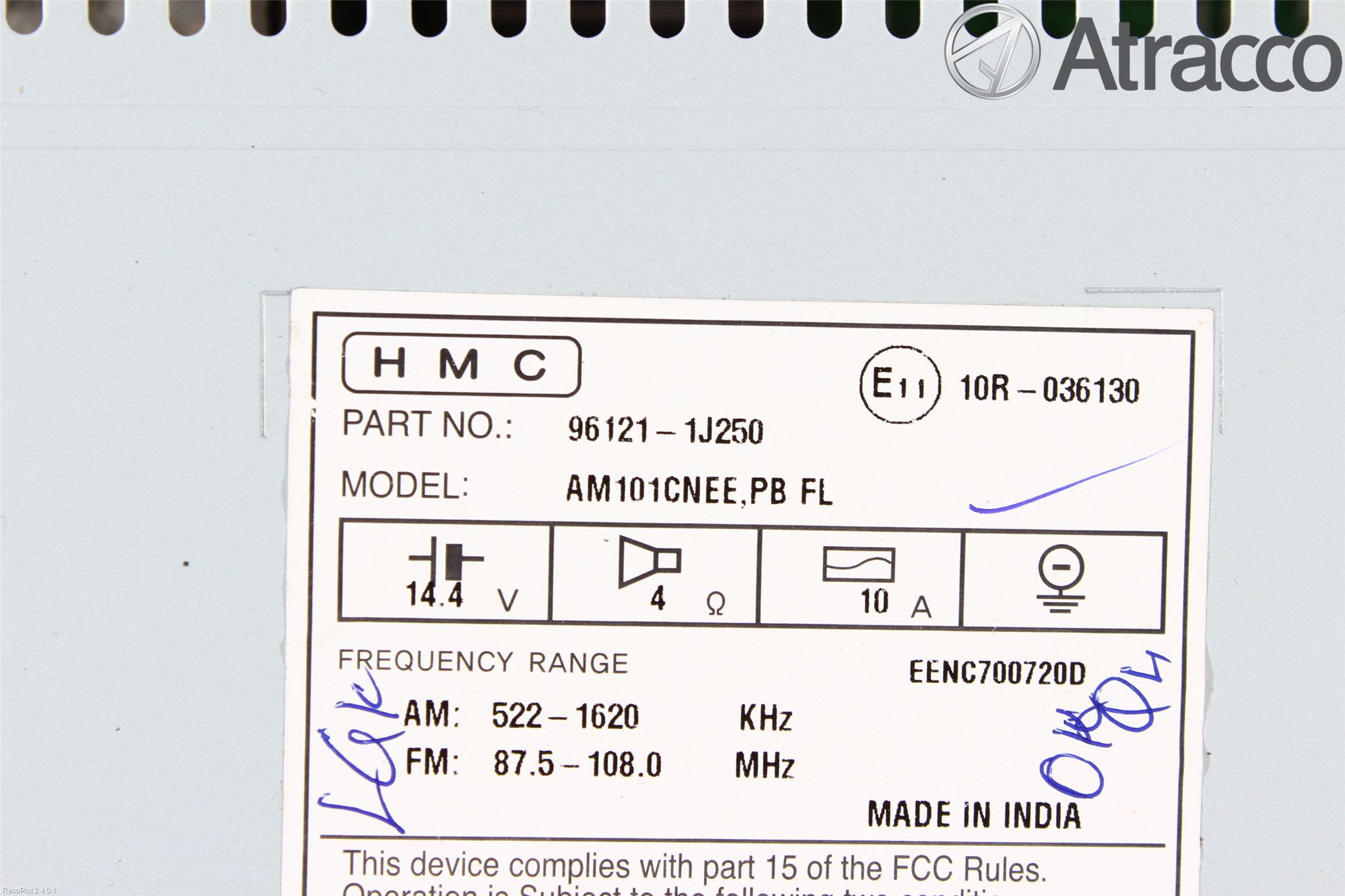 Hyundai i20 PB 09-14 Cd Radio - Multimediapanel