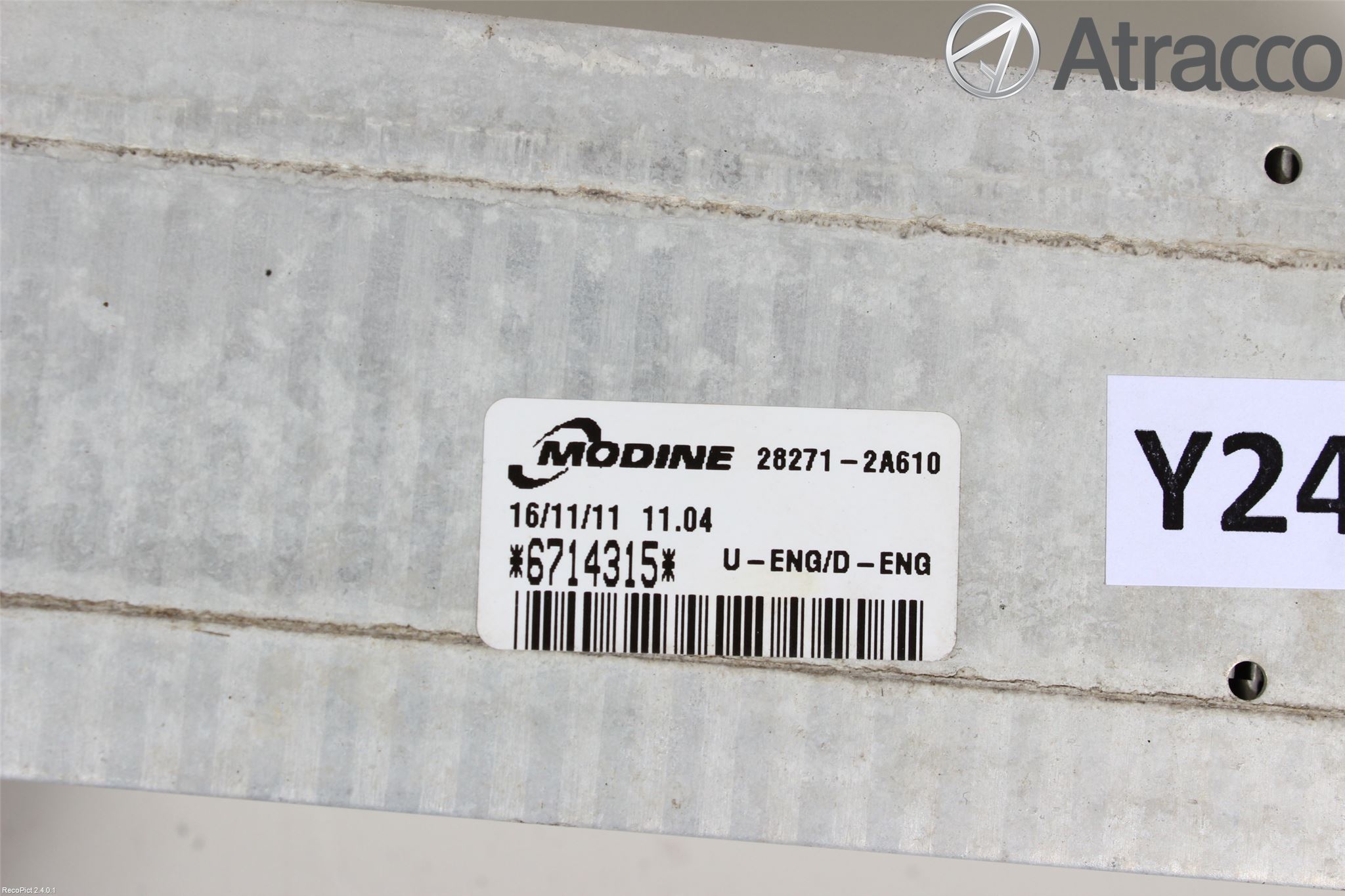 Hyundai i30 FD 07-12 Laddluft-Intercooler Kyl