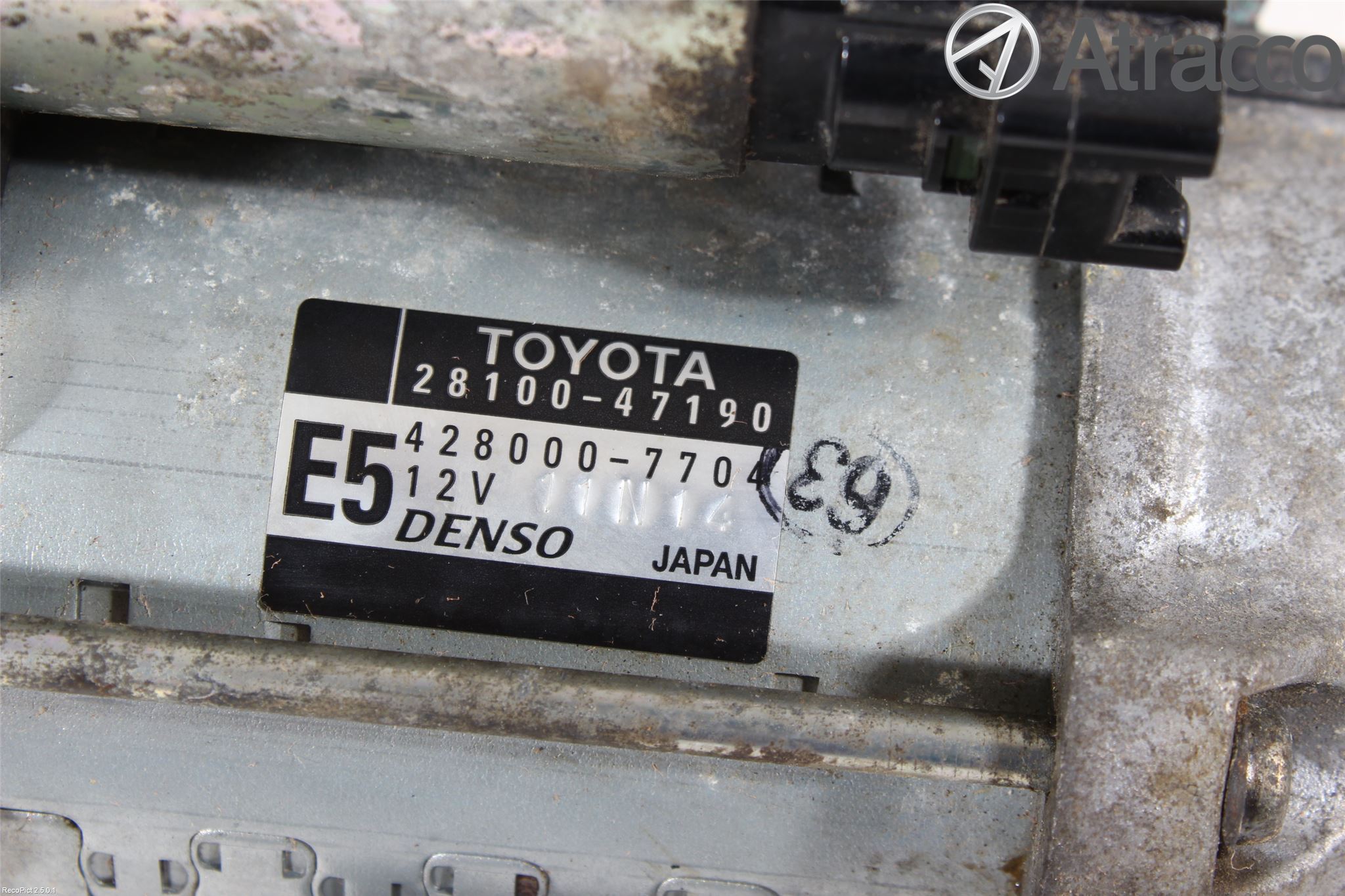 Toyota VERSO-S 11-16 Startmotor