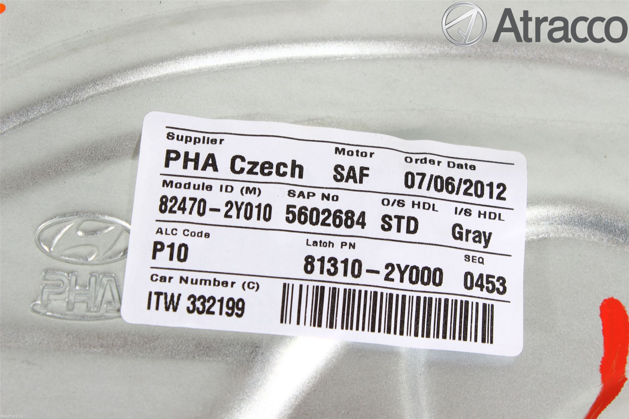 Hyundai ix35 Fönsterhissmekanism