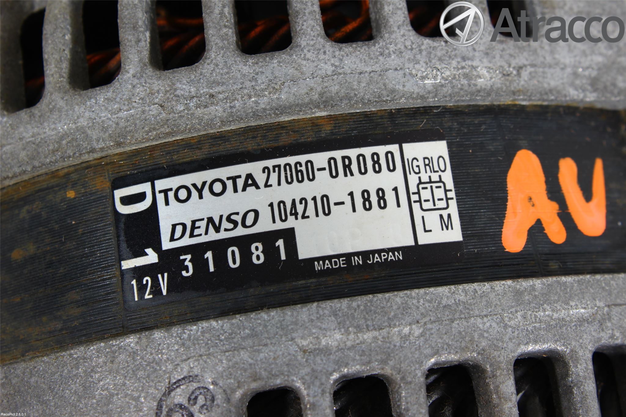 Toyota VERSO 09-18 Generator