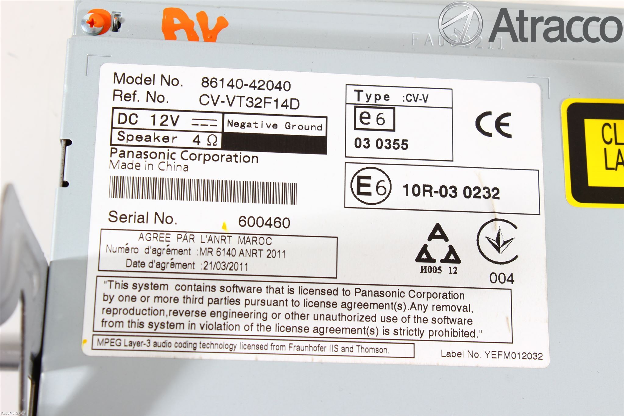 Toyota RAV4 13-18 Cd Radio - Multimediapanel