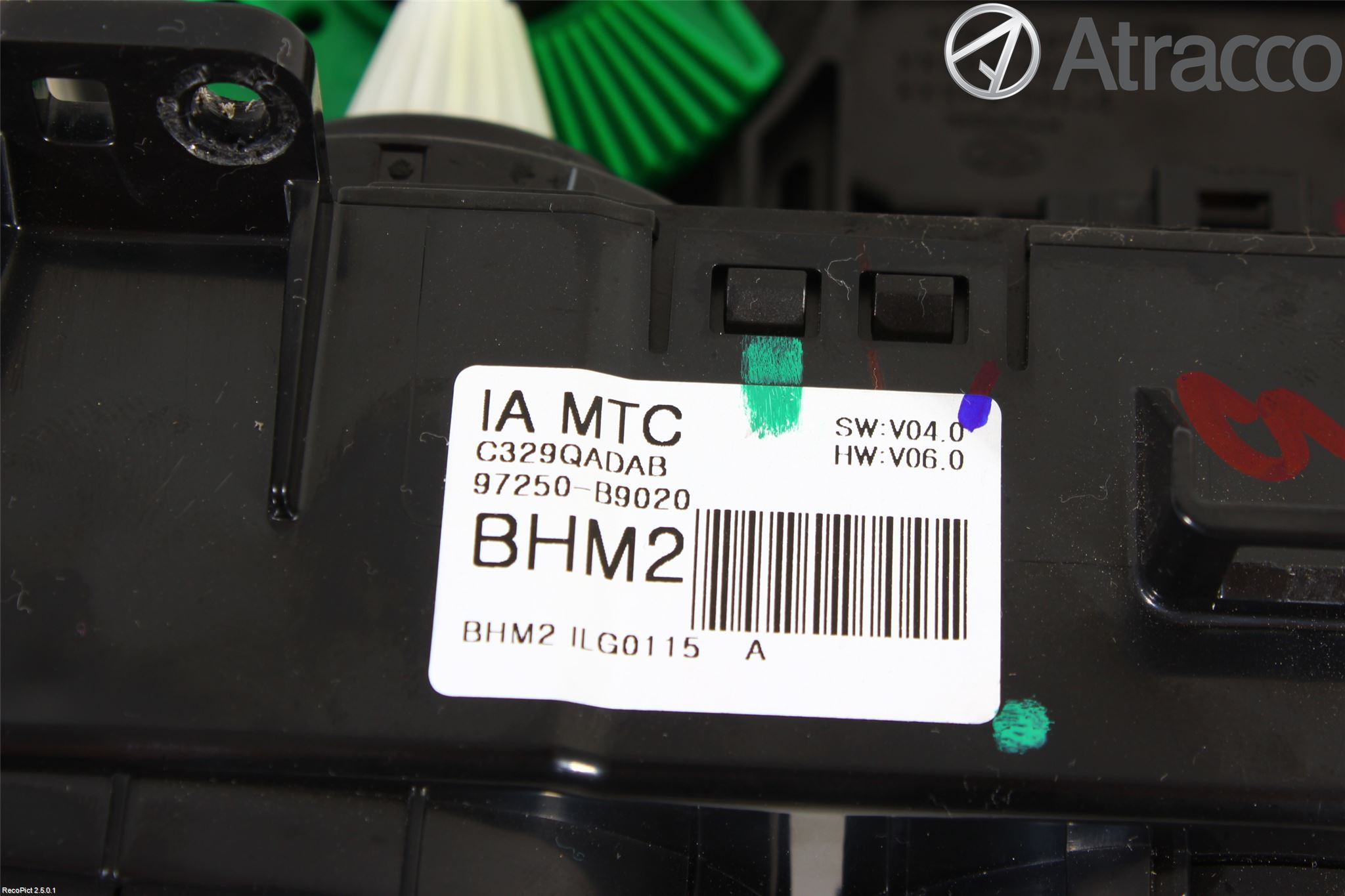 Hyundai i10 BA 14-16 Värmereglage