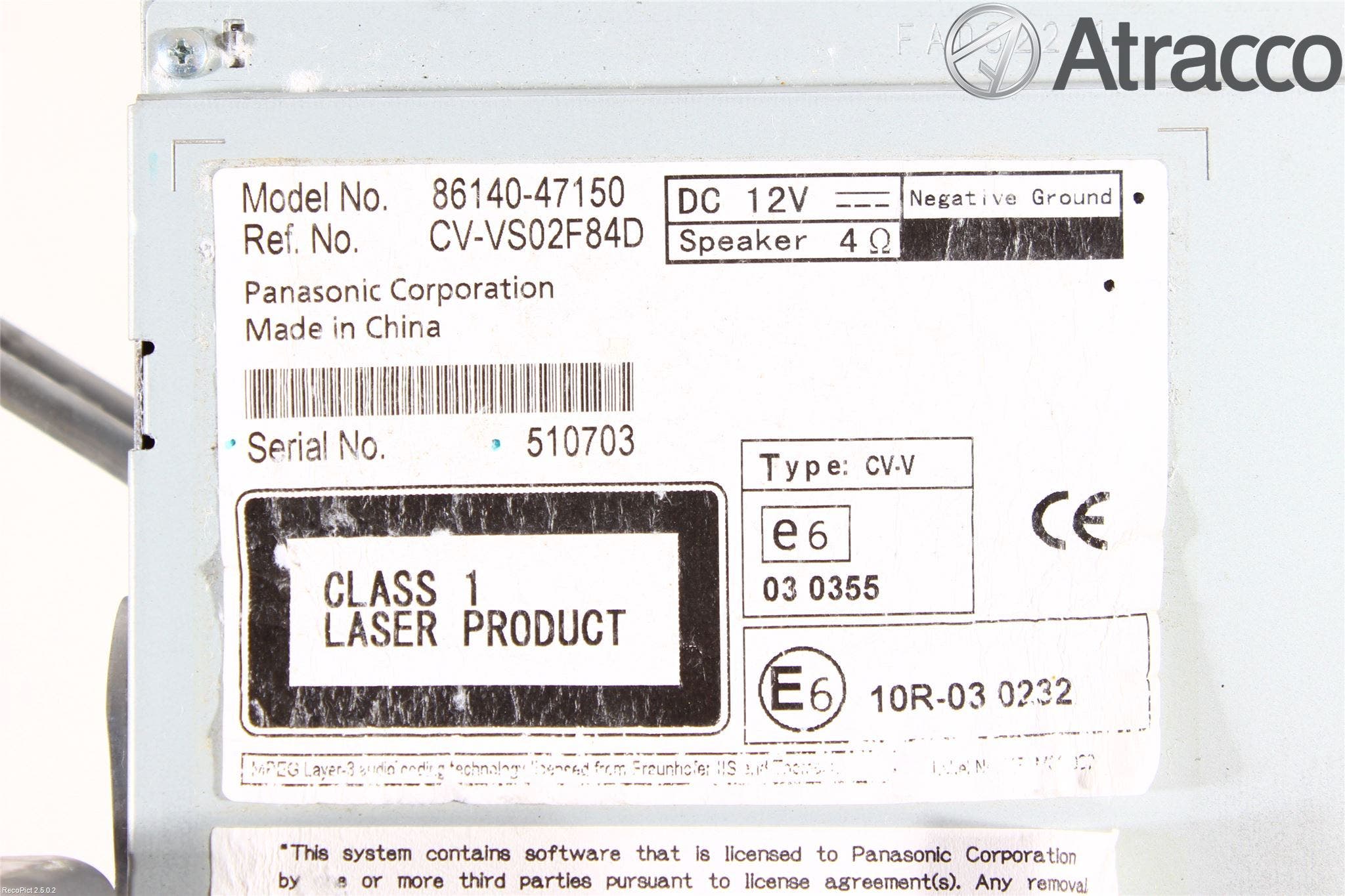 Toyota PRIUS+ ZVW40 12-20 Cd Radio - Multimediapanel