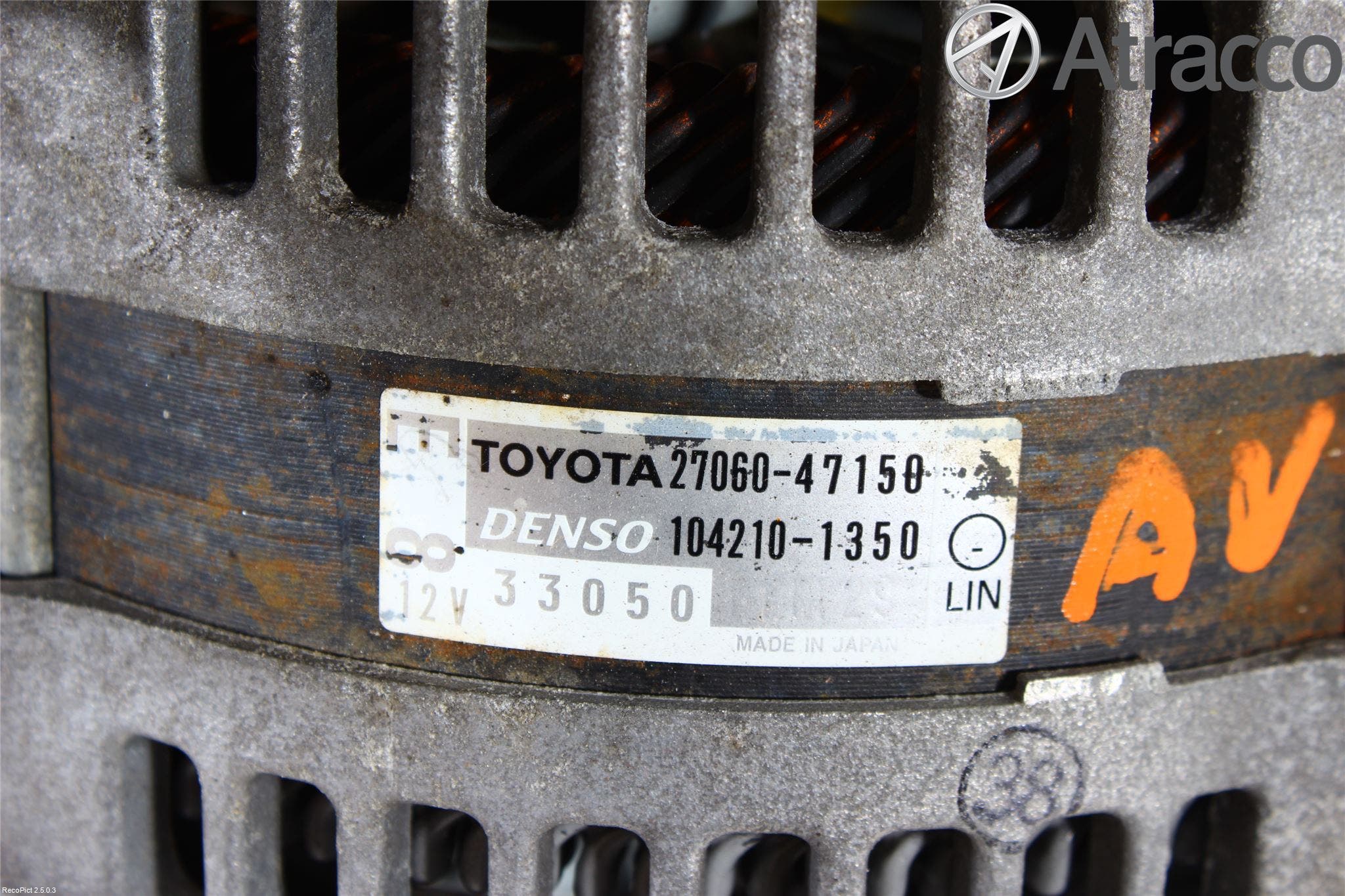 Toyota VERSO-S 11-16 Generator