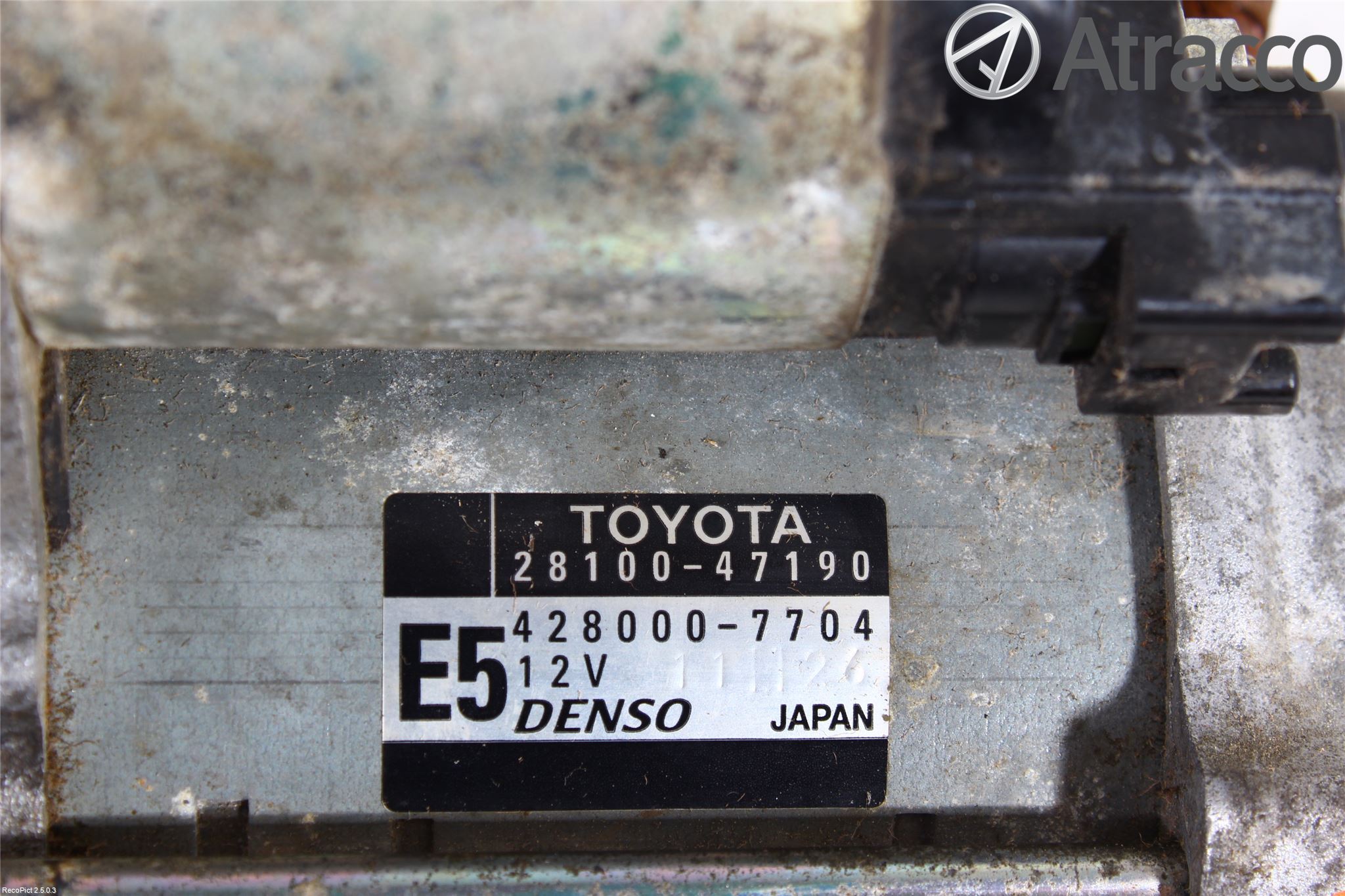 Toyota VERSO-S 11-16 Startmotor