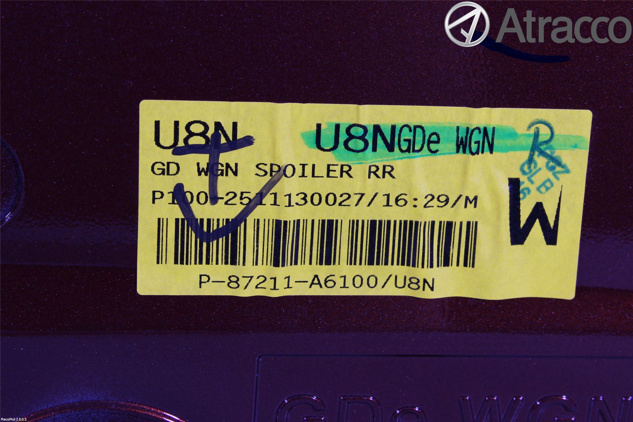 Hyundai i30 GD 13-17 Spoiler Baklucka