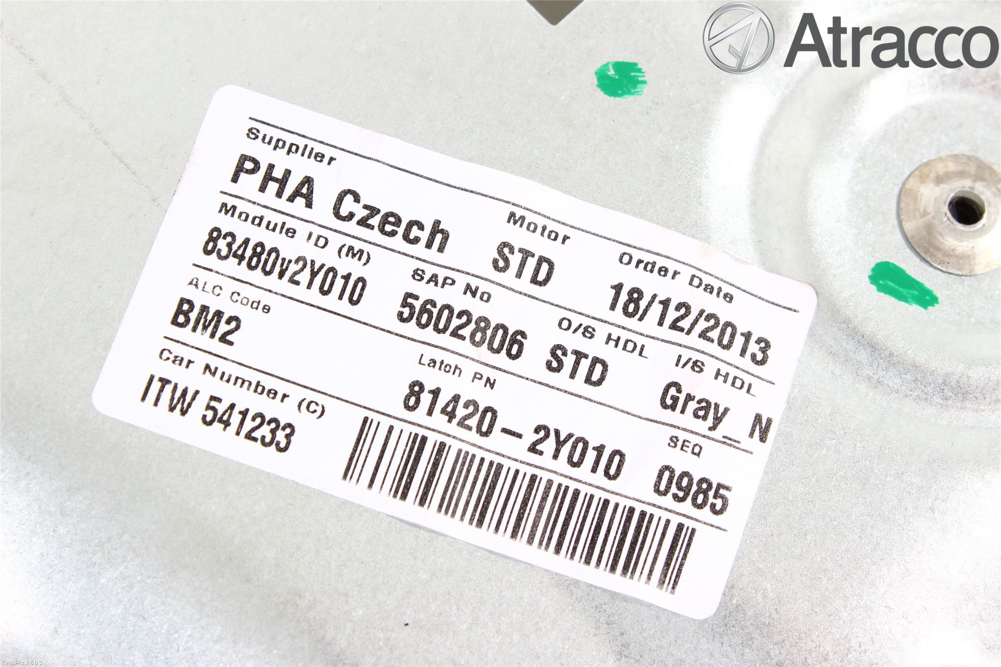 Hyundai ix35 Fönsterhissmekanism