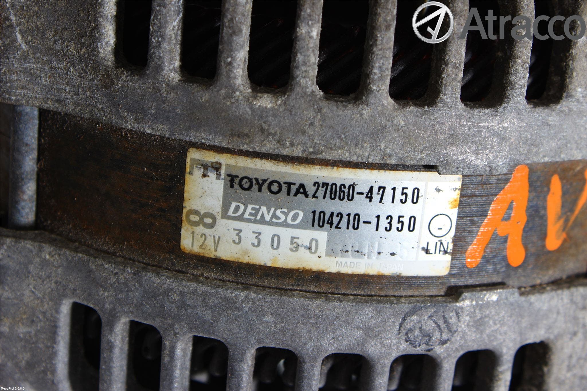 Toyota VERSO-S 11-16 Generator
