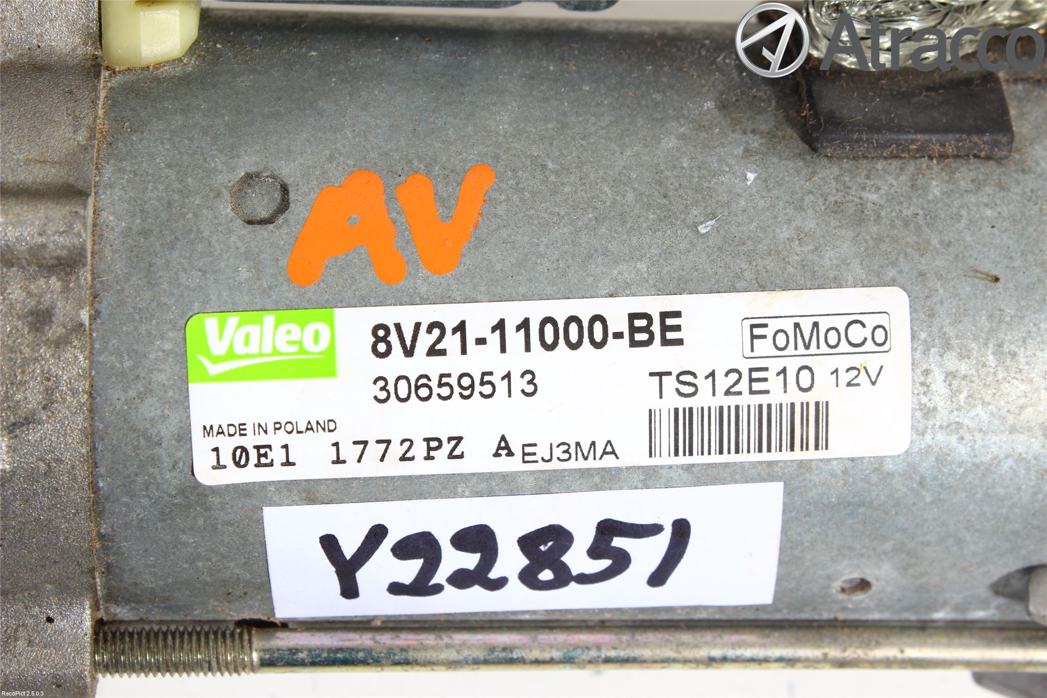 Ford FIESTA 09-12 Startmotor