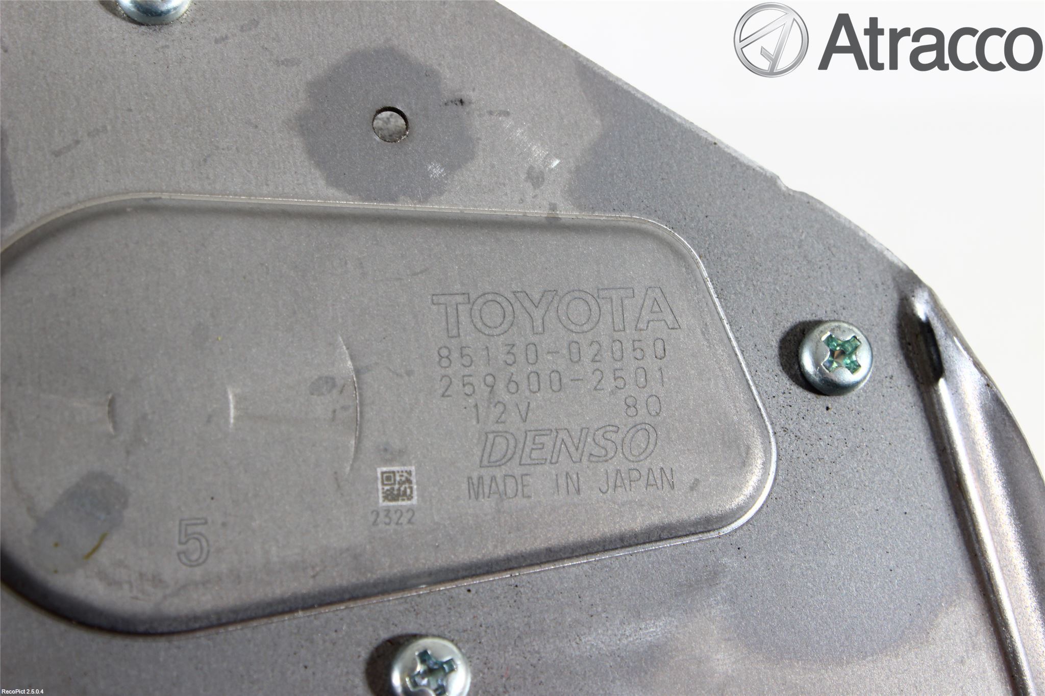 Toyota AURIS 13-19 Torkarmotor Baklucka