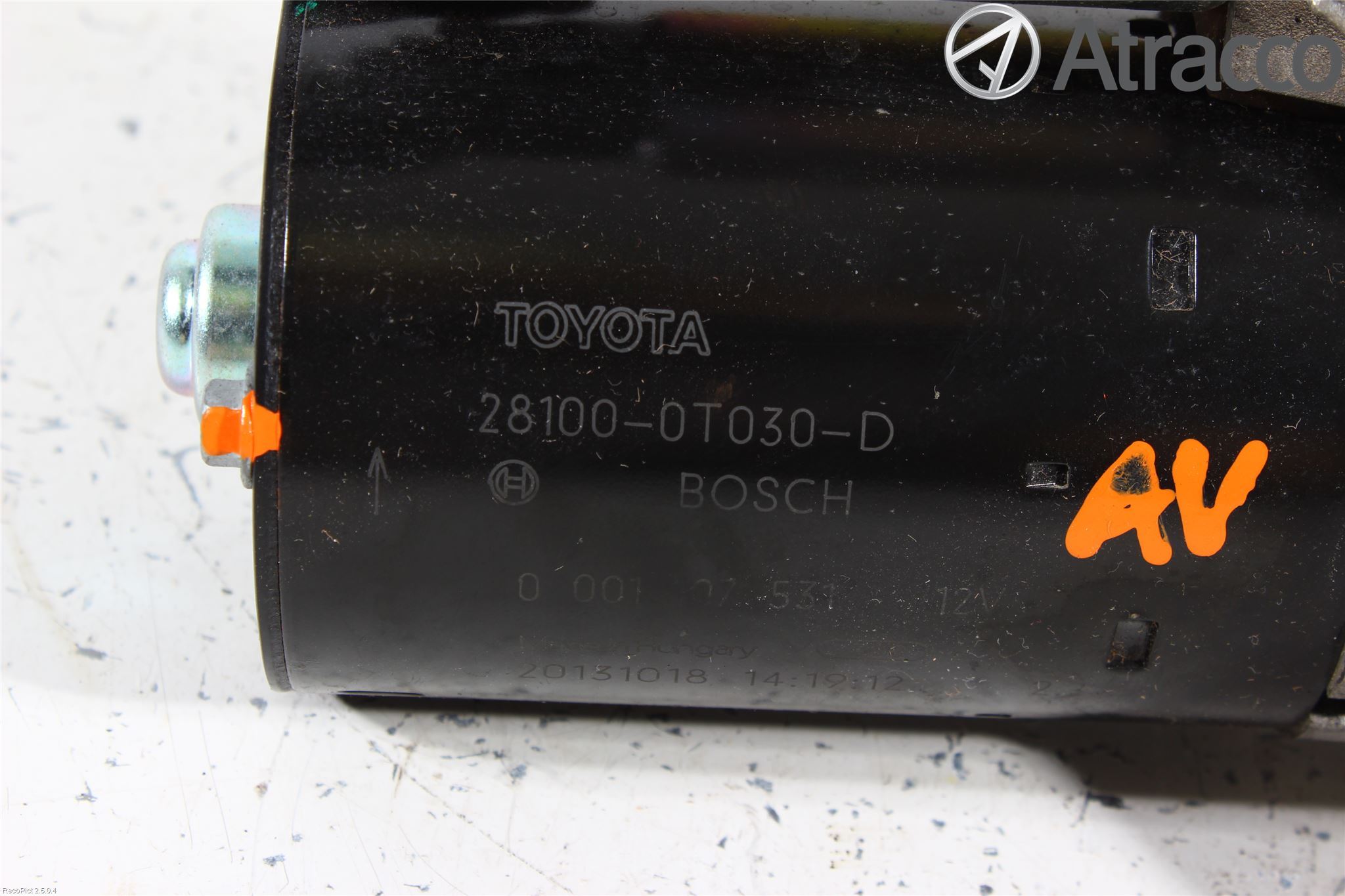 Toyota AURIS 13-19 Startmotor