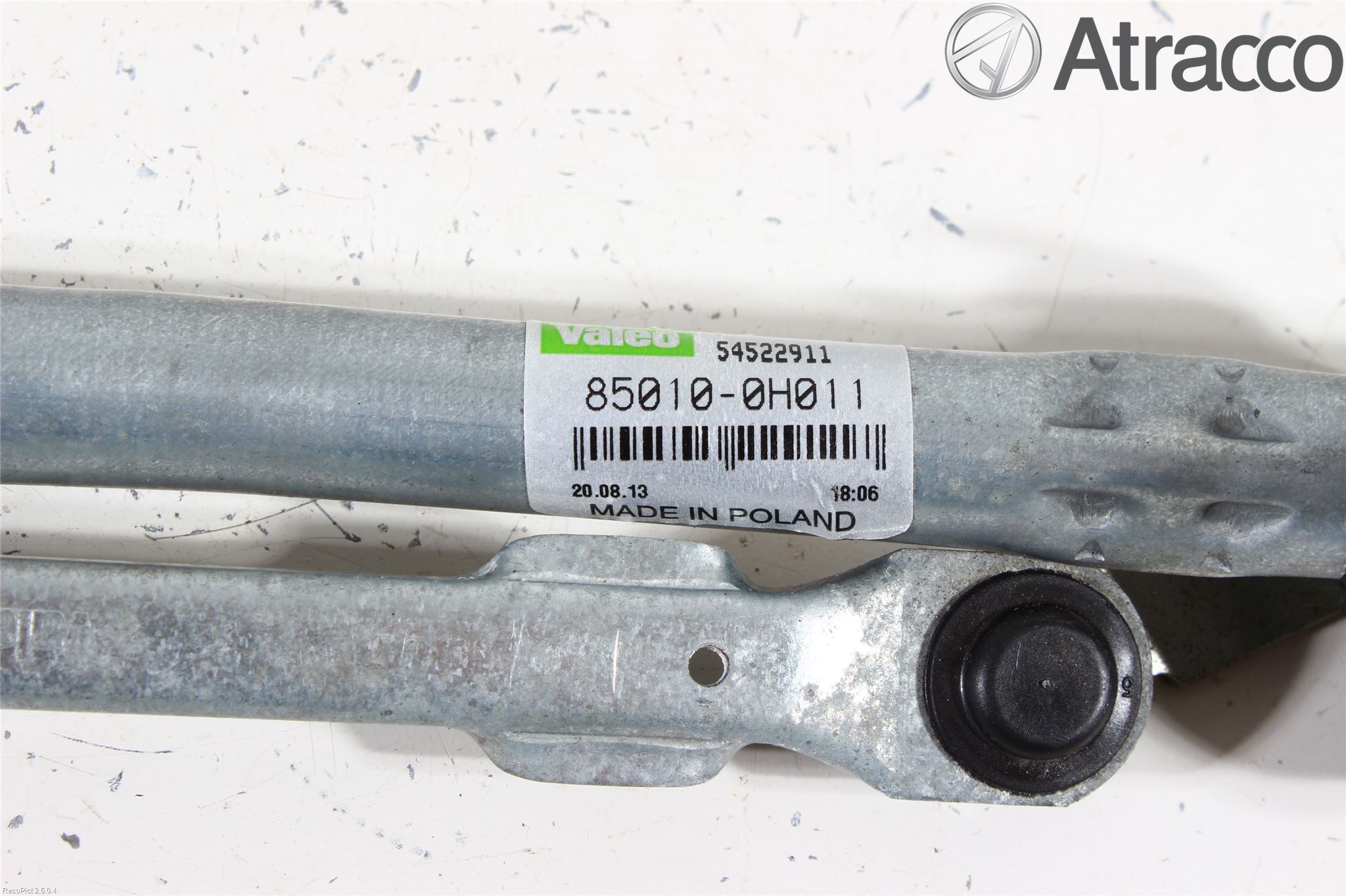 Toyota AYGO 06-14 Torkarmekanism Vindruta