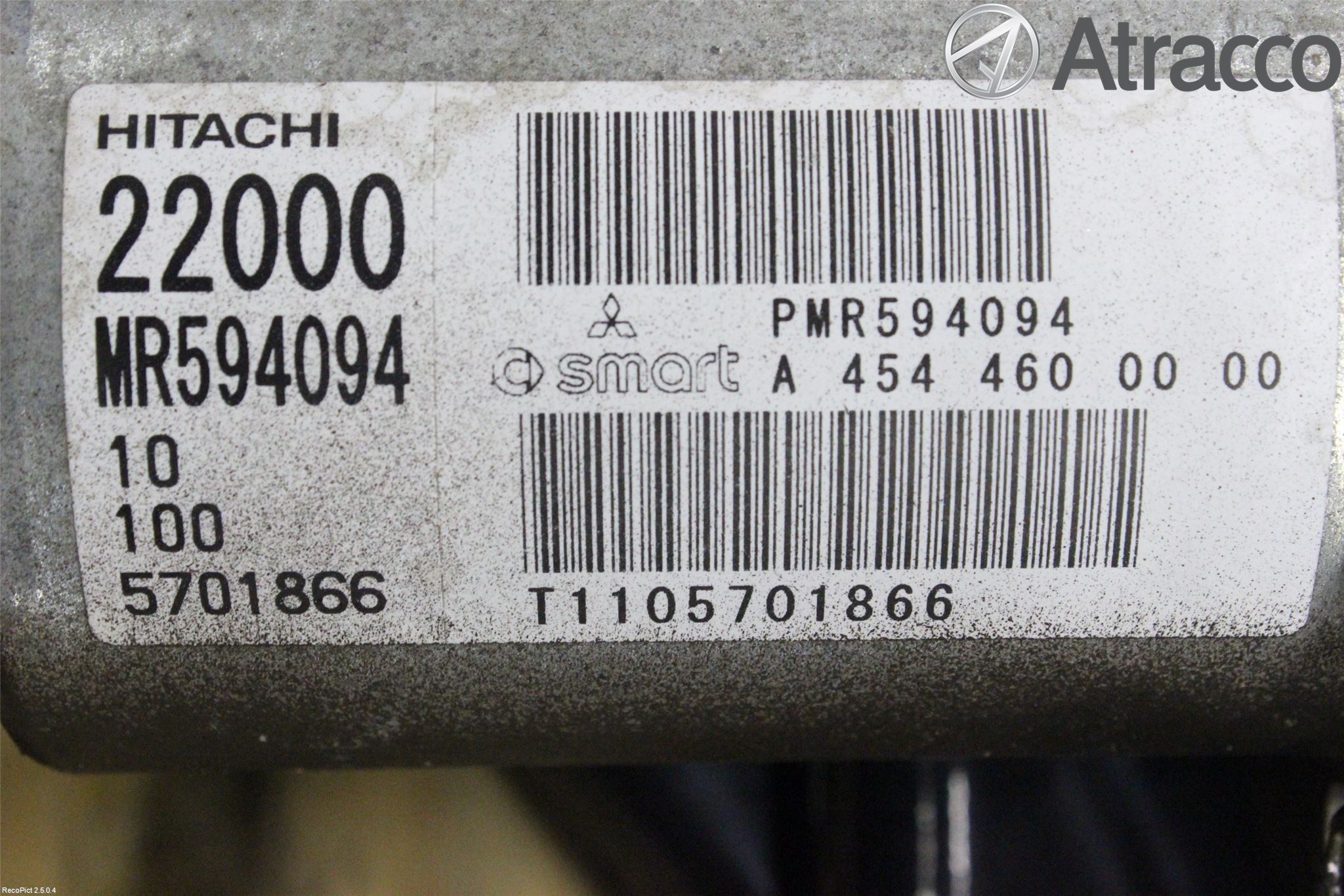 Mitsubishi COLT 09-13 Styrstag Vä - Mitt - Hö