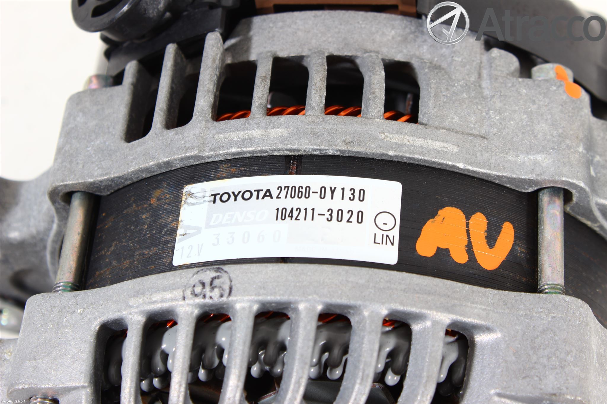 Toyota YARIS XP130 12-14 Generator
