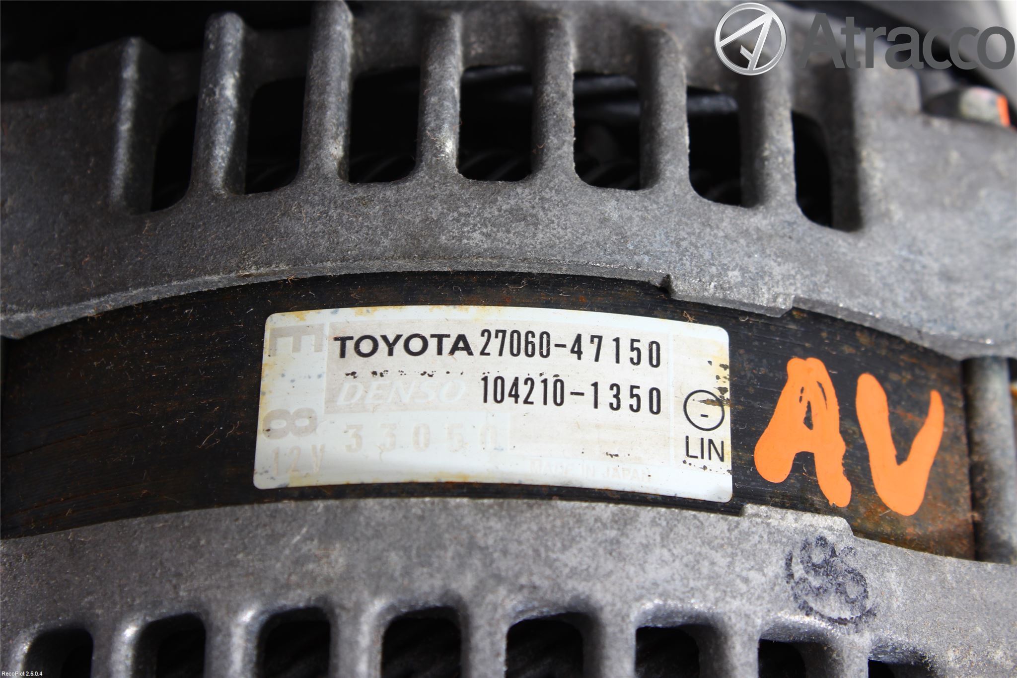 Toyota VERSO-S 11-16 Generator