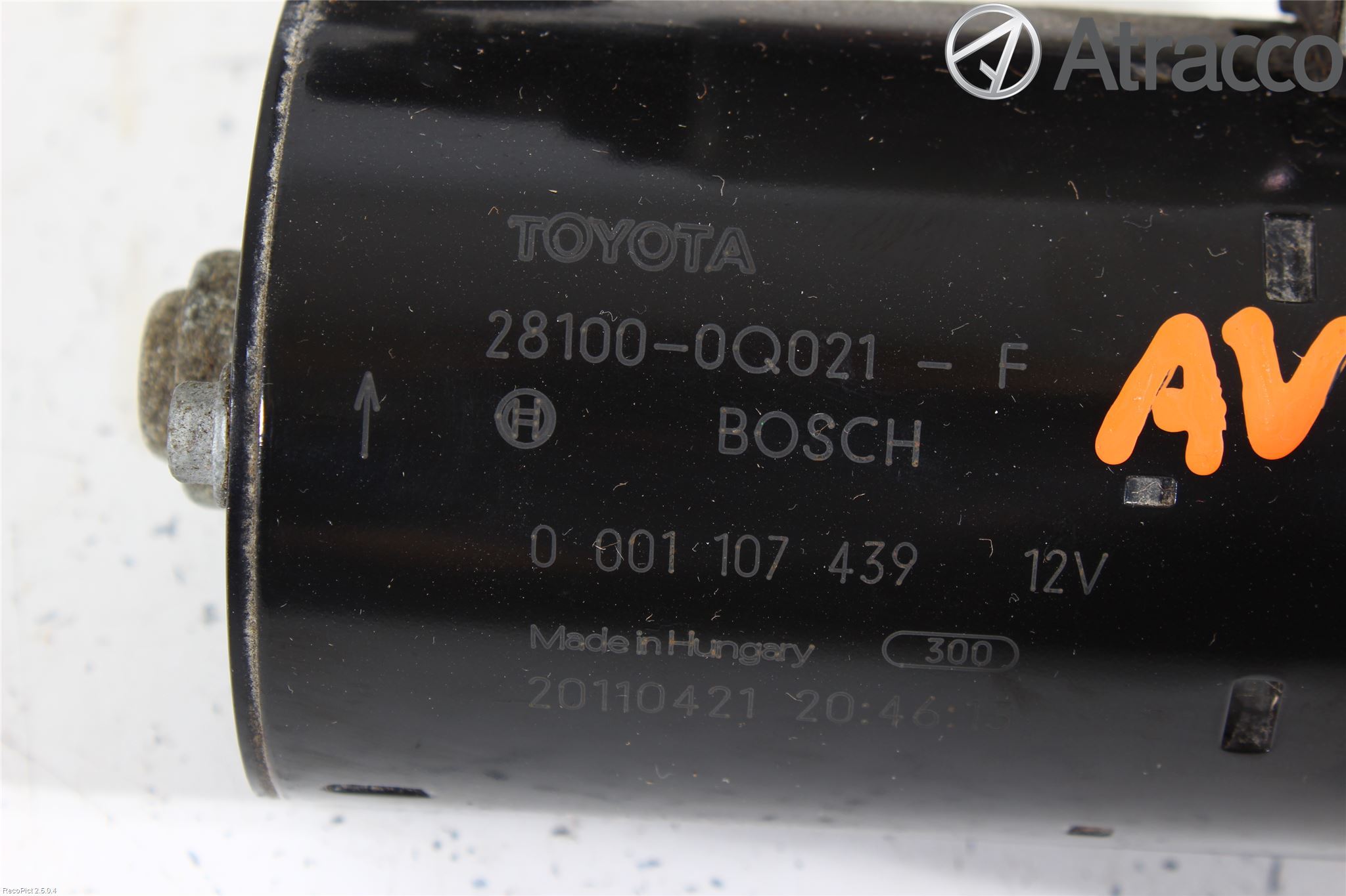 Toyota AYGO 06-14 Startmotor