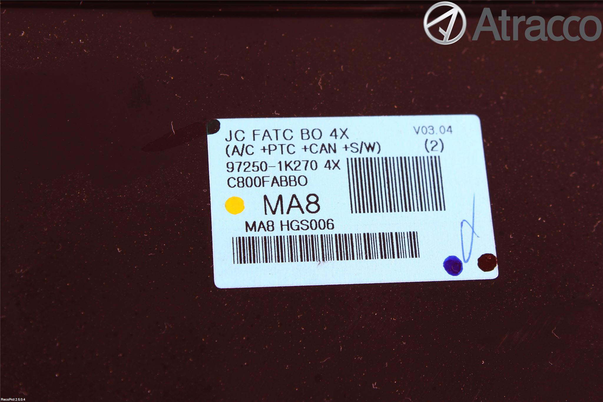 Hyundai ix20 Ac Styrenhet Ac Manöveren