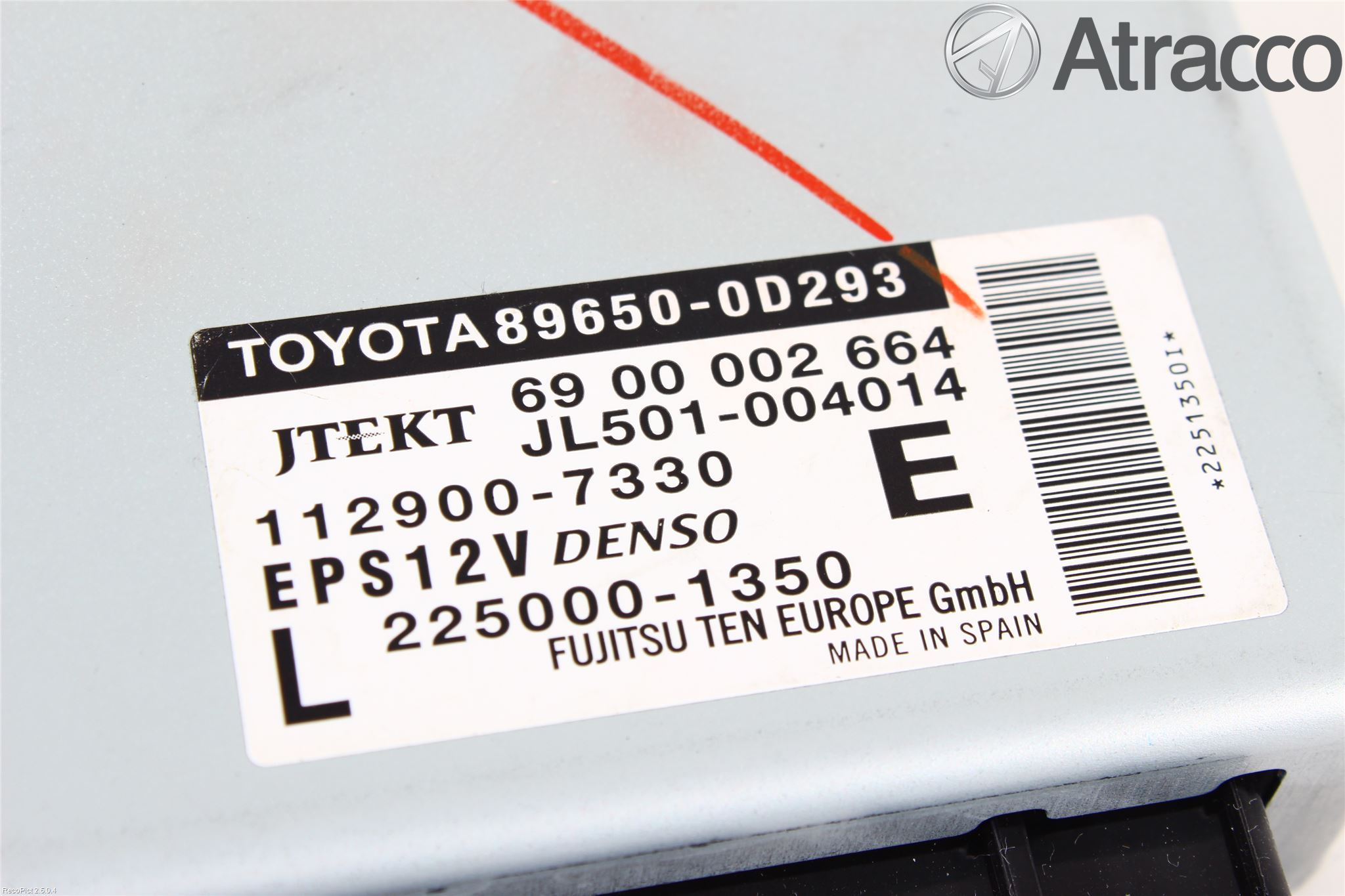 Toyota YARIS XP130 12-14 Styrenhet Styrservo