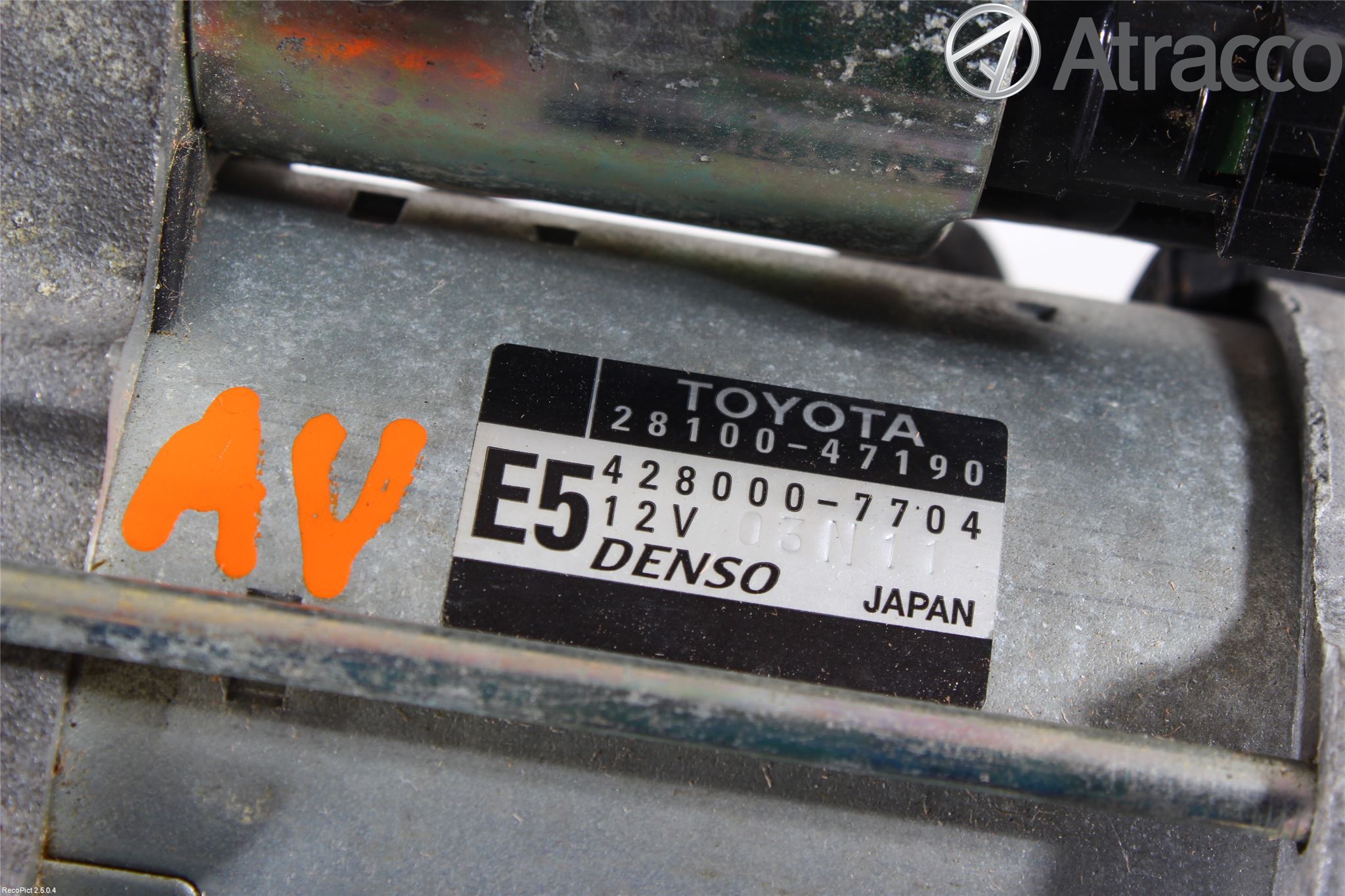 Toyota VERSO-S 11-16 Startmotor