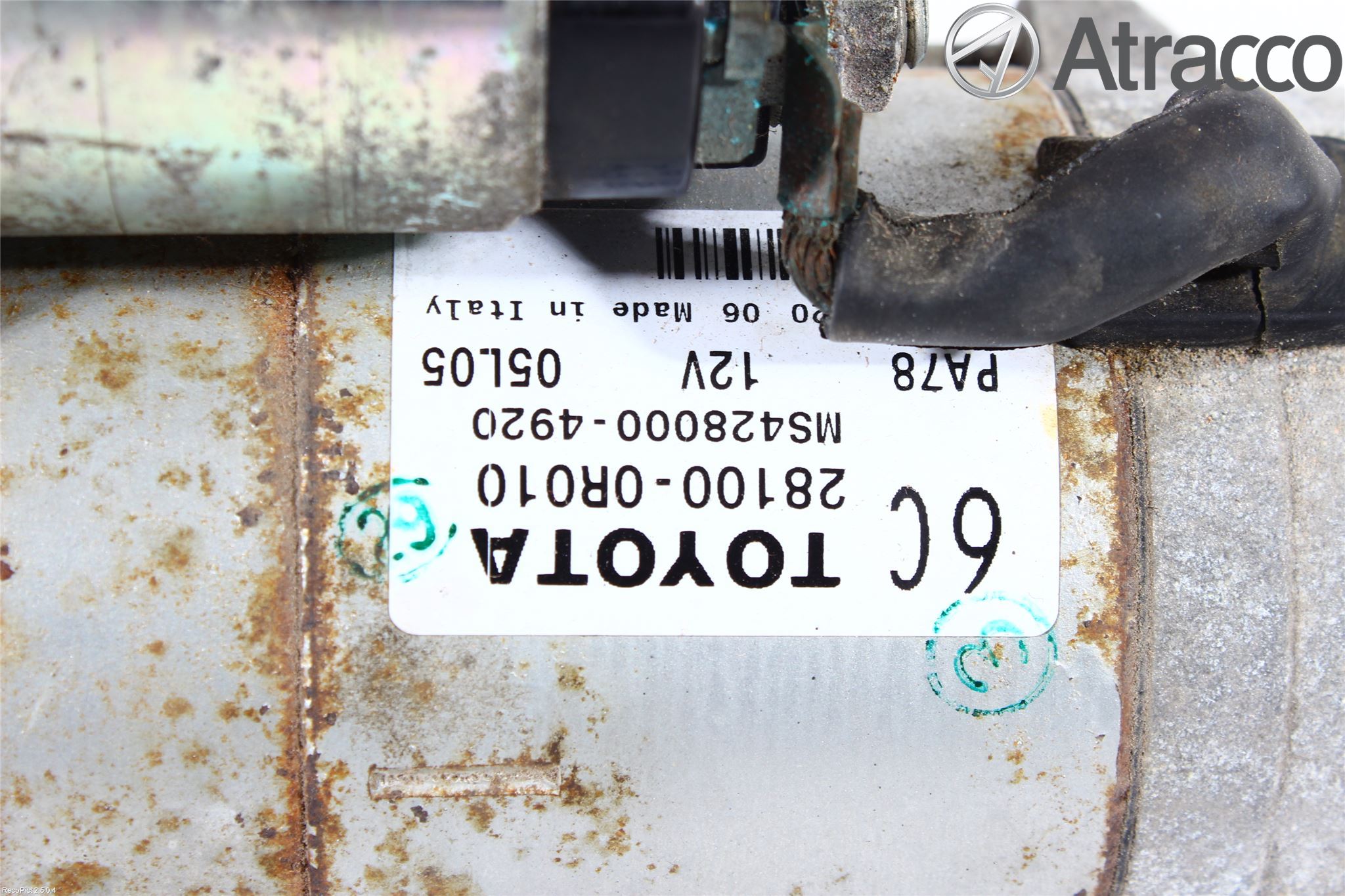 Toyota VERSO 09-18 Startmotor Diesel