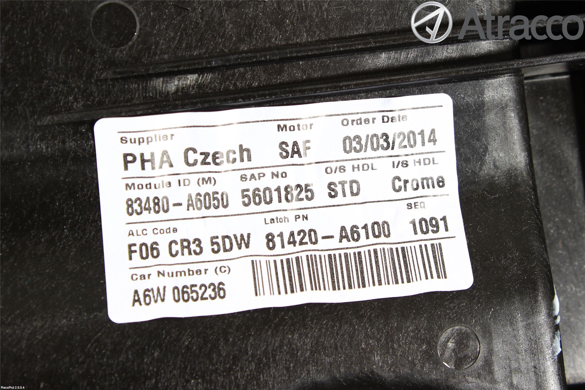 Hyundai i30 GD 13-17 Fönsterhissmekanism