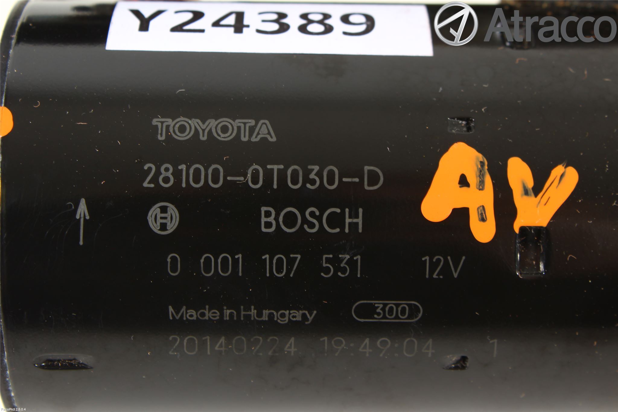 Toyota AVENSIS 09-15 Startmotor