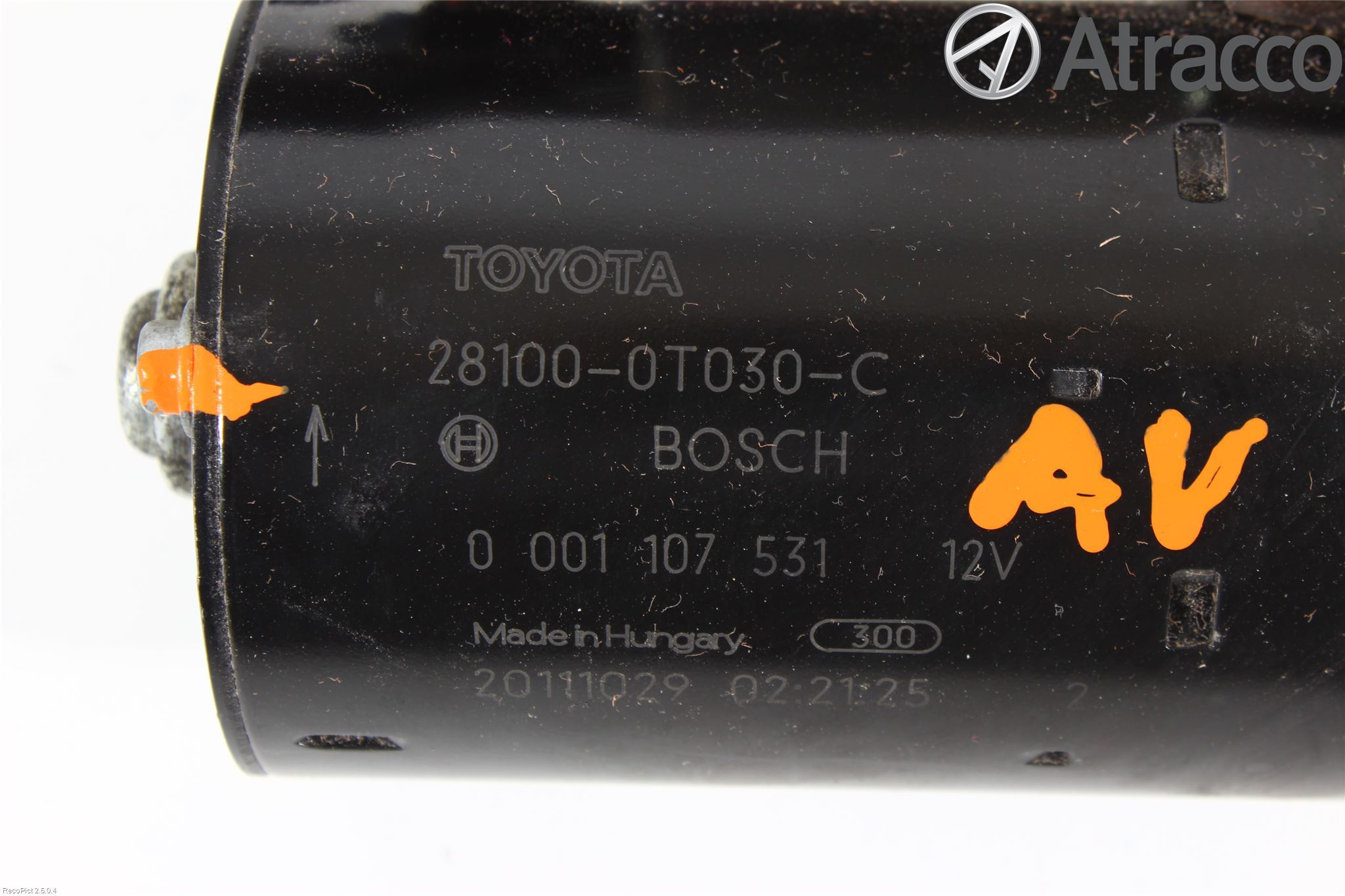 Toyota AURIS 10-12 Startmotor