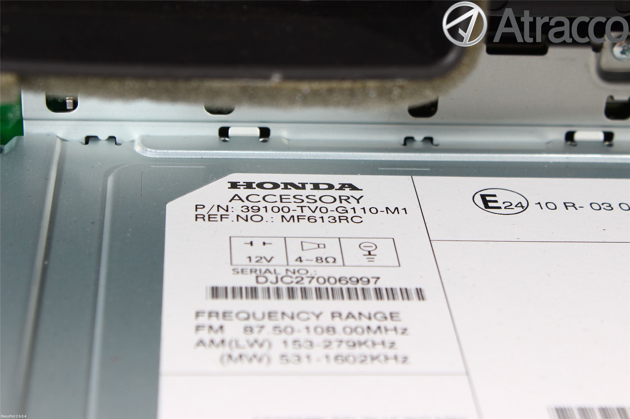 Honda CIVIC 12-16 Cd Radio - Multimediapanel