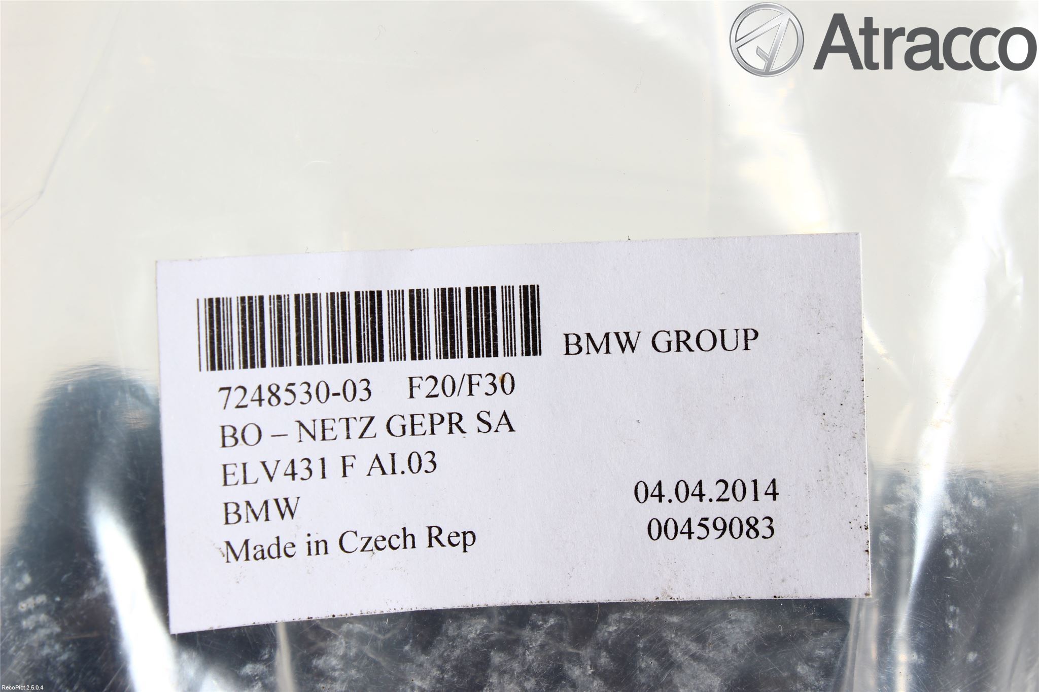 BMW 3 F30/F31/F80 12-19 Lastnät