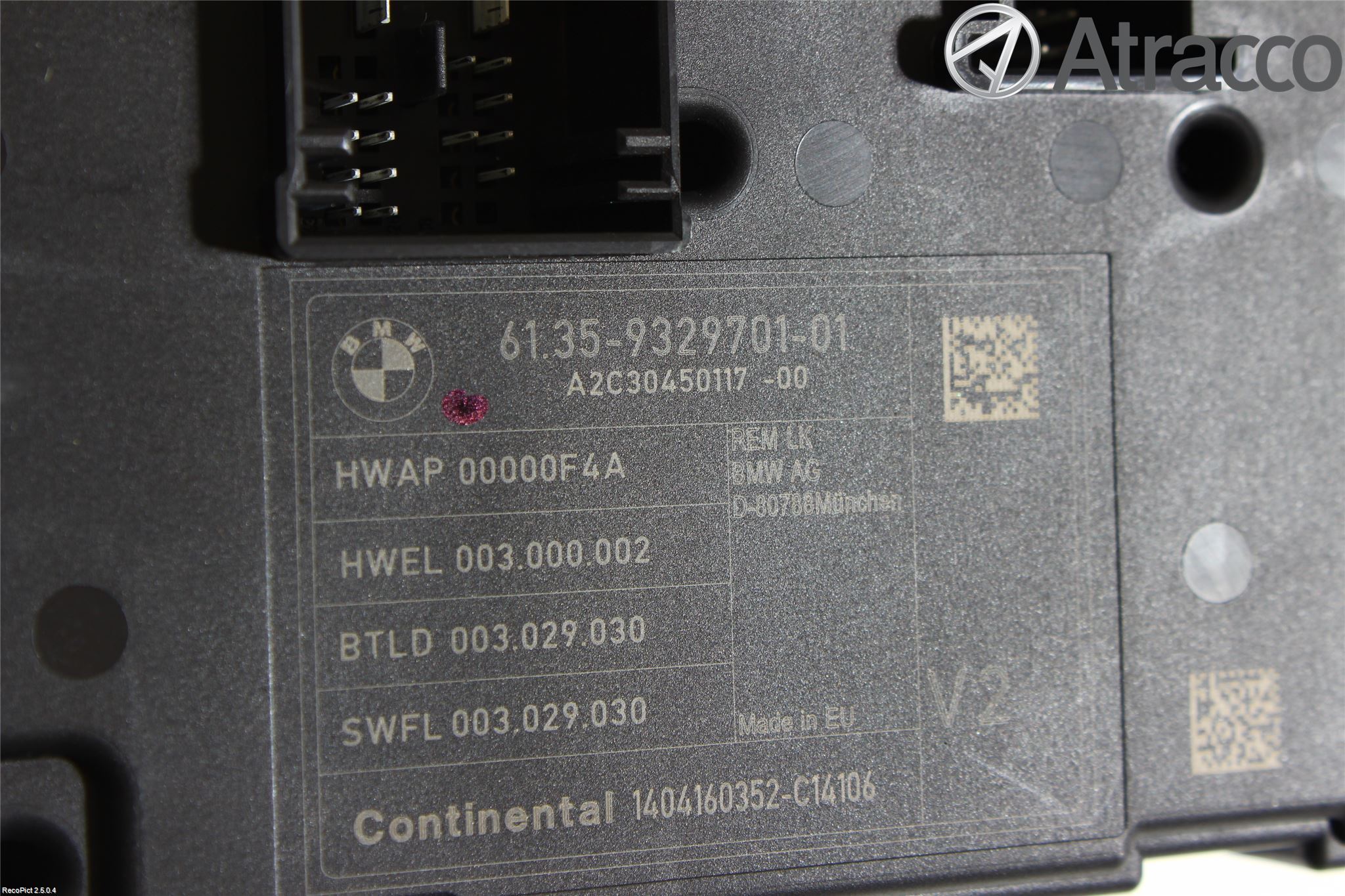 BMW 3 F30/F31/F80 12-19 Styrenhet Övrigt