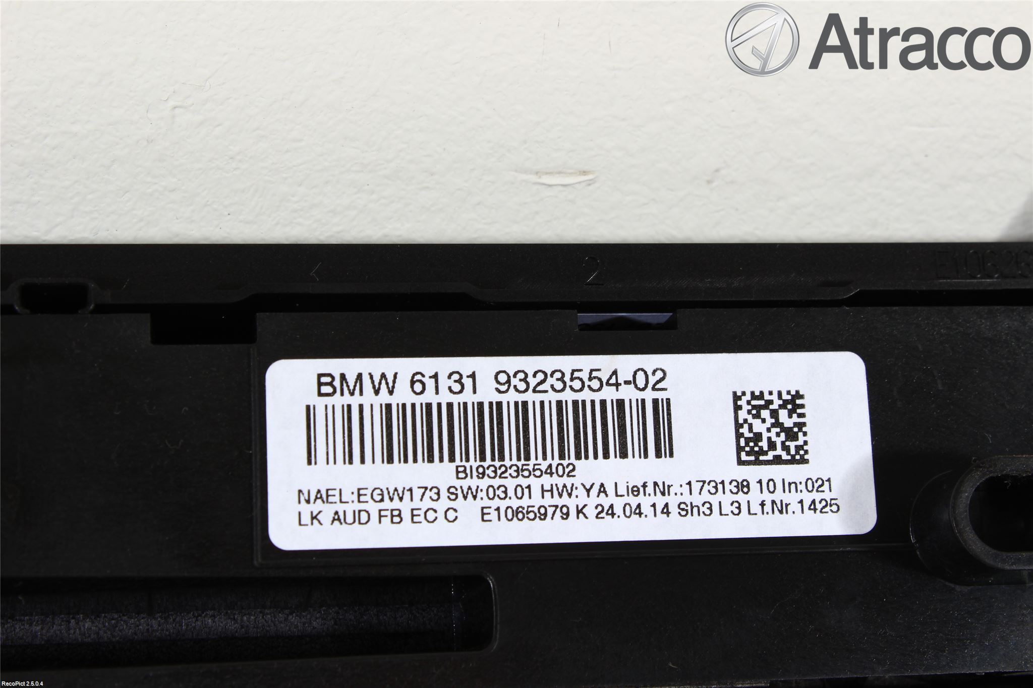 BMW 3 F30/F31/F80 12-19 Ac Styrenhet Ac Manöveren