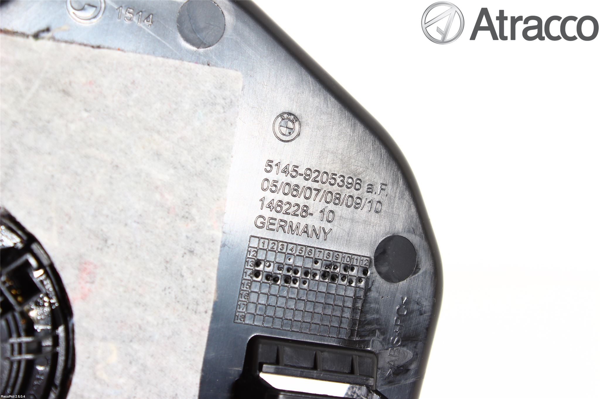 BMW 1 F20/F21 11-19 Instrumentbräda Sparkskydd