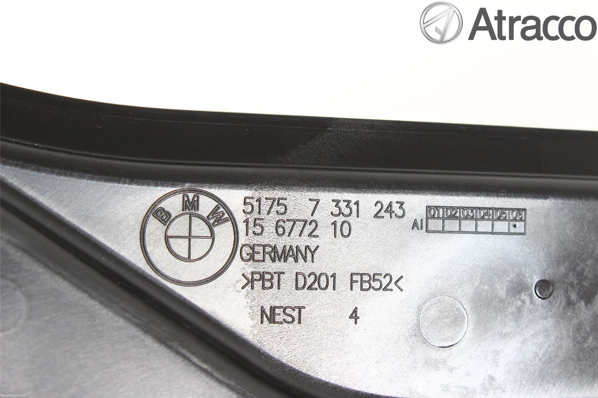 BMW 1 F20/F21 11-19 Torpedplåt-Torpedplast