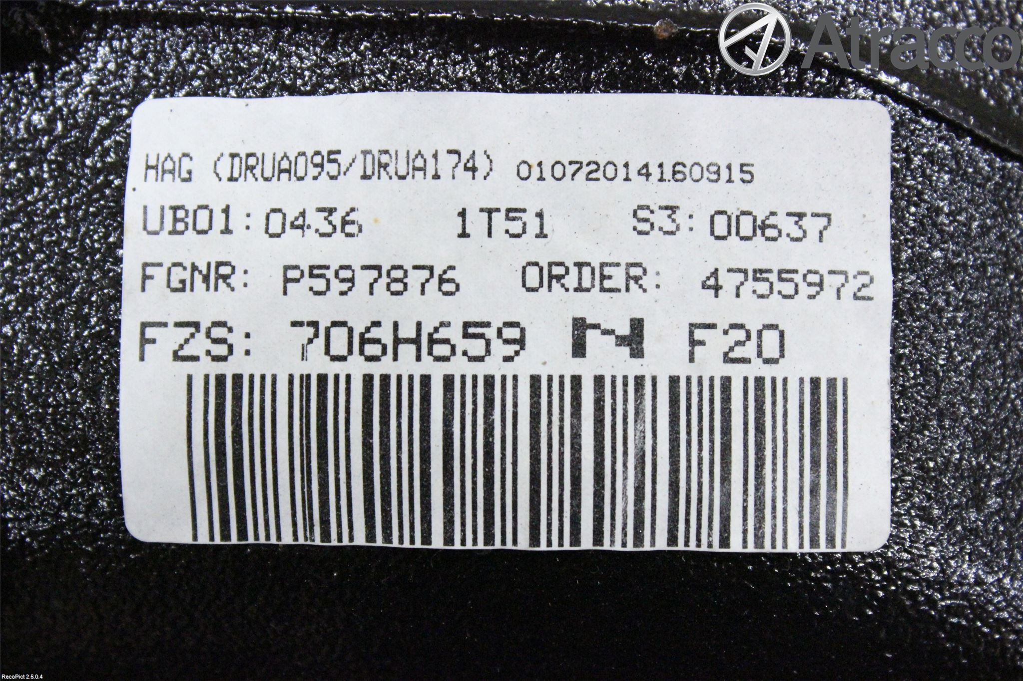 BMW 1 F20/F21 11-19 Bakväxel-Diff